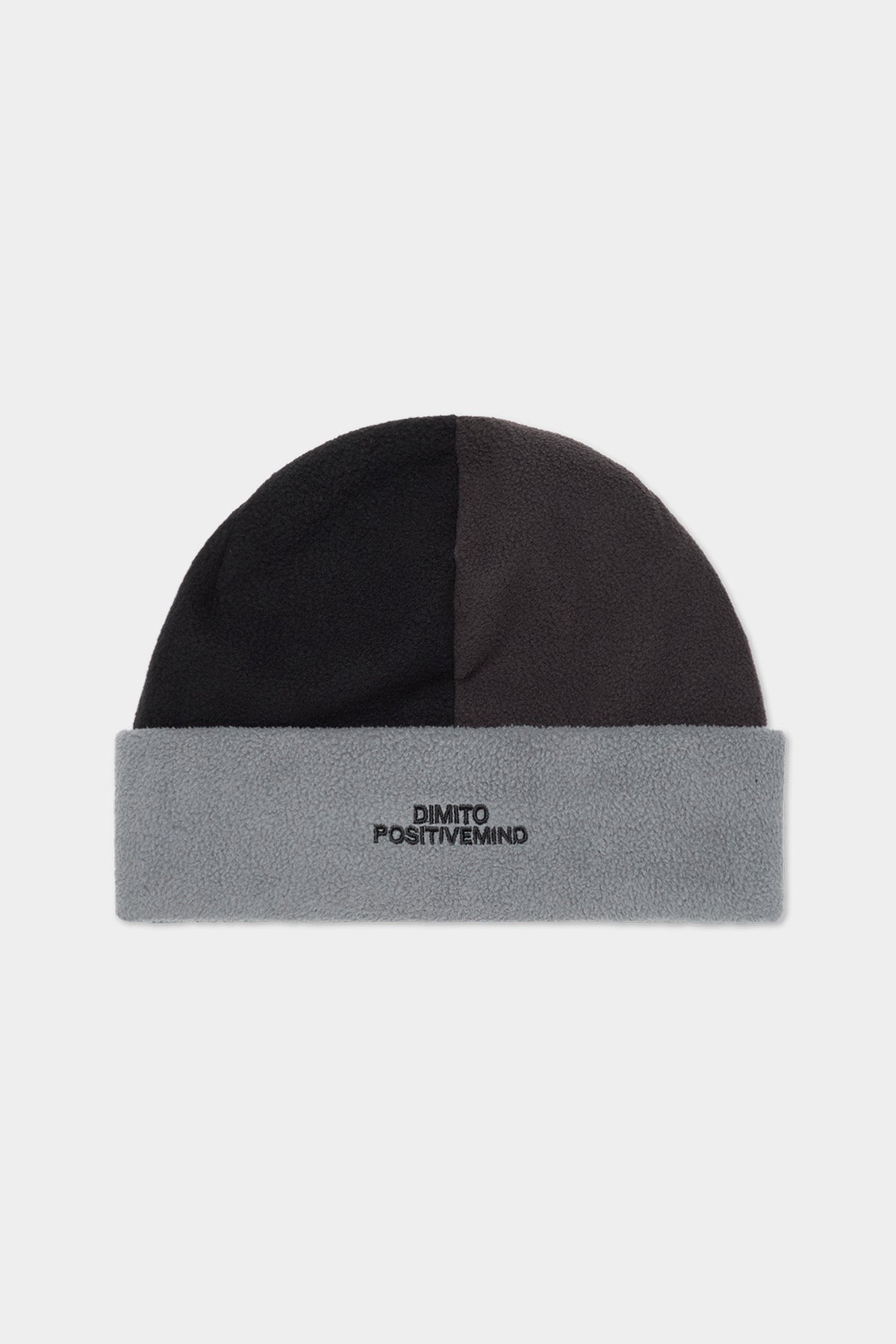 COLOR BLOCK FLEECE BEANIE GREY