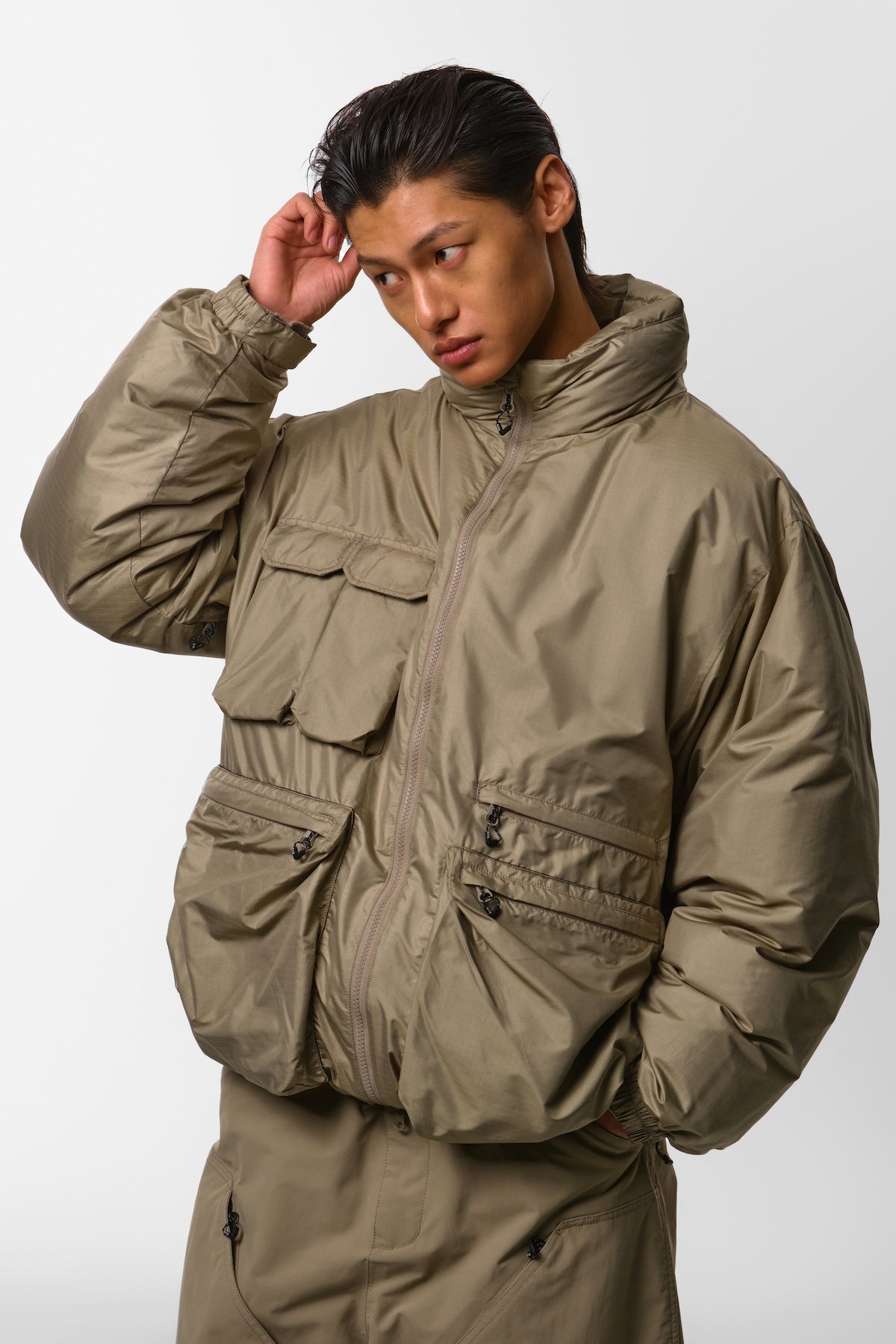 VTX UTILITY DOWN JACKET DEEP BEIGE