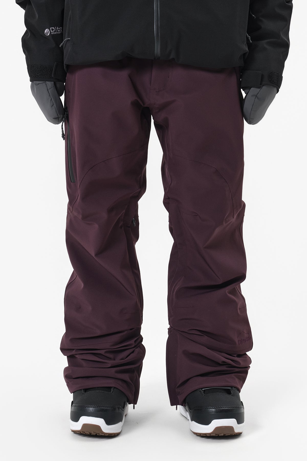 25 BIO SLIM PANTS (SLIM FIT) WINE