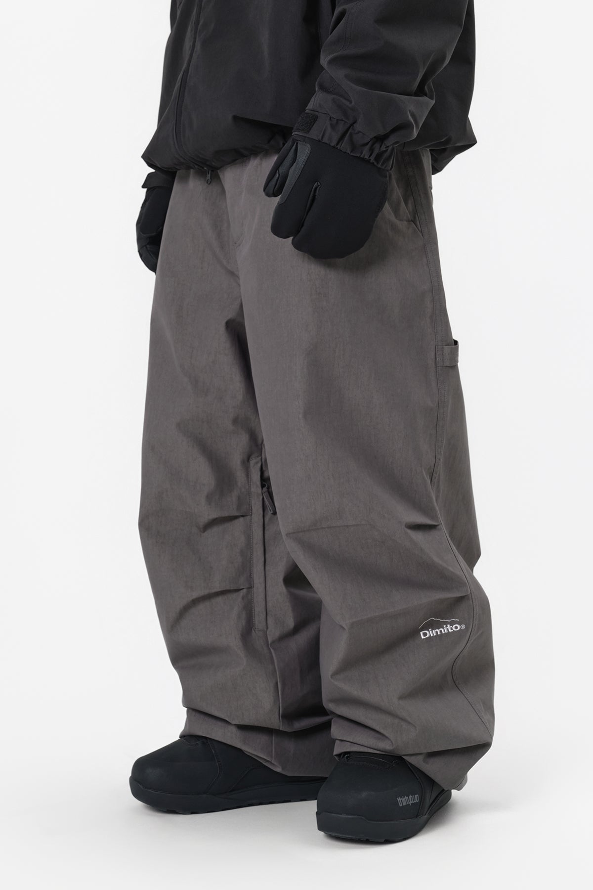 CARPENTER WIDE PANTS (WIDE FIT LV.1) FADE GREY