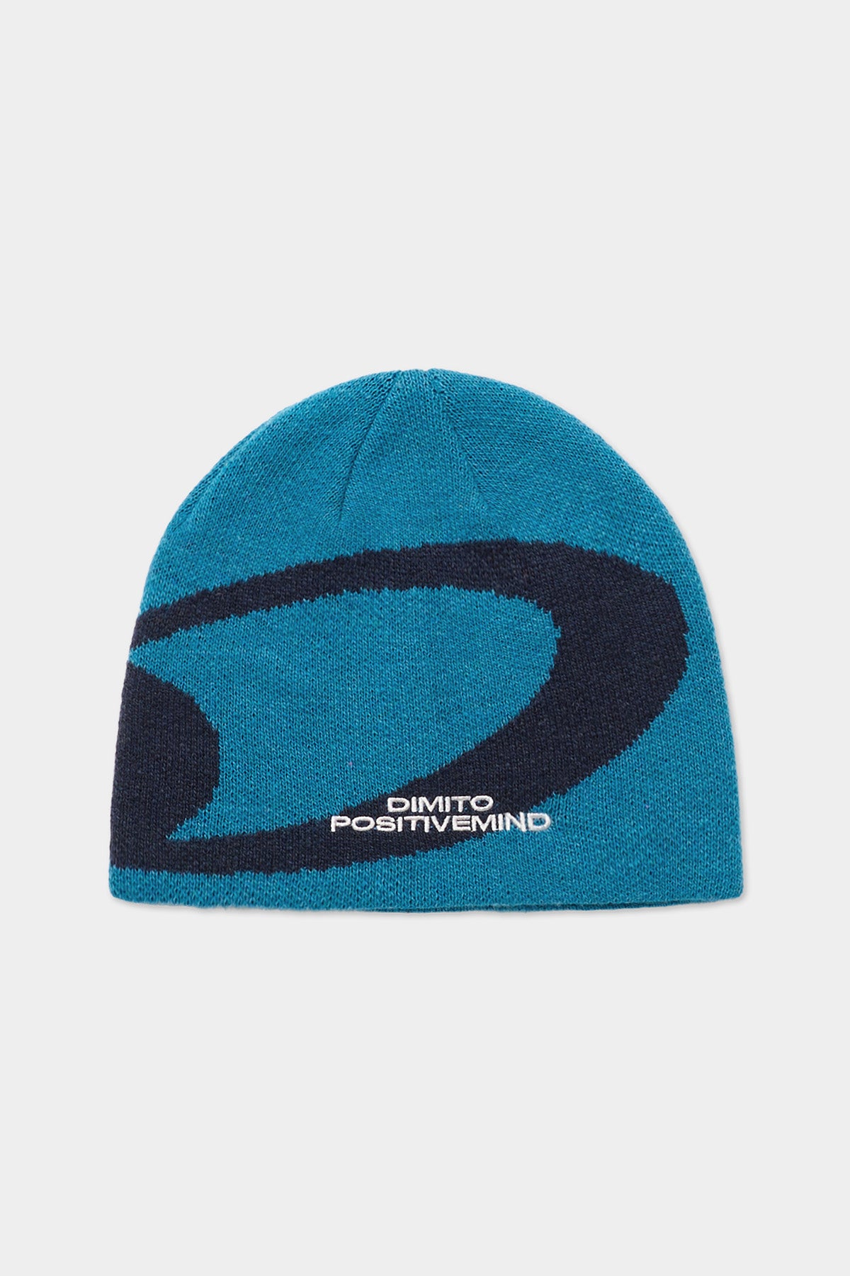 NEW BIG LOGO BEANIE SEA BLUE