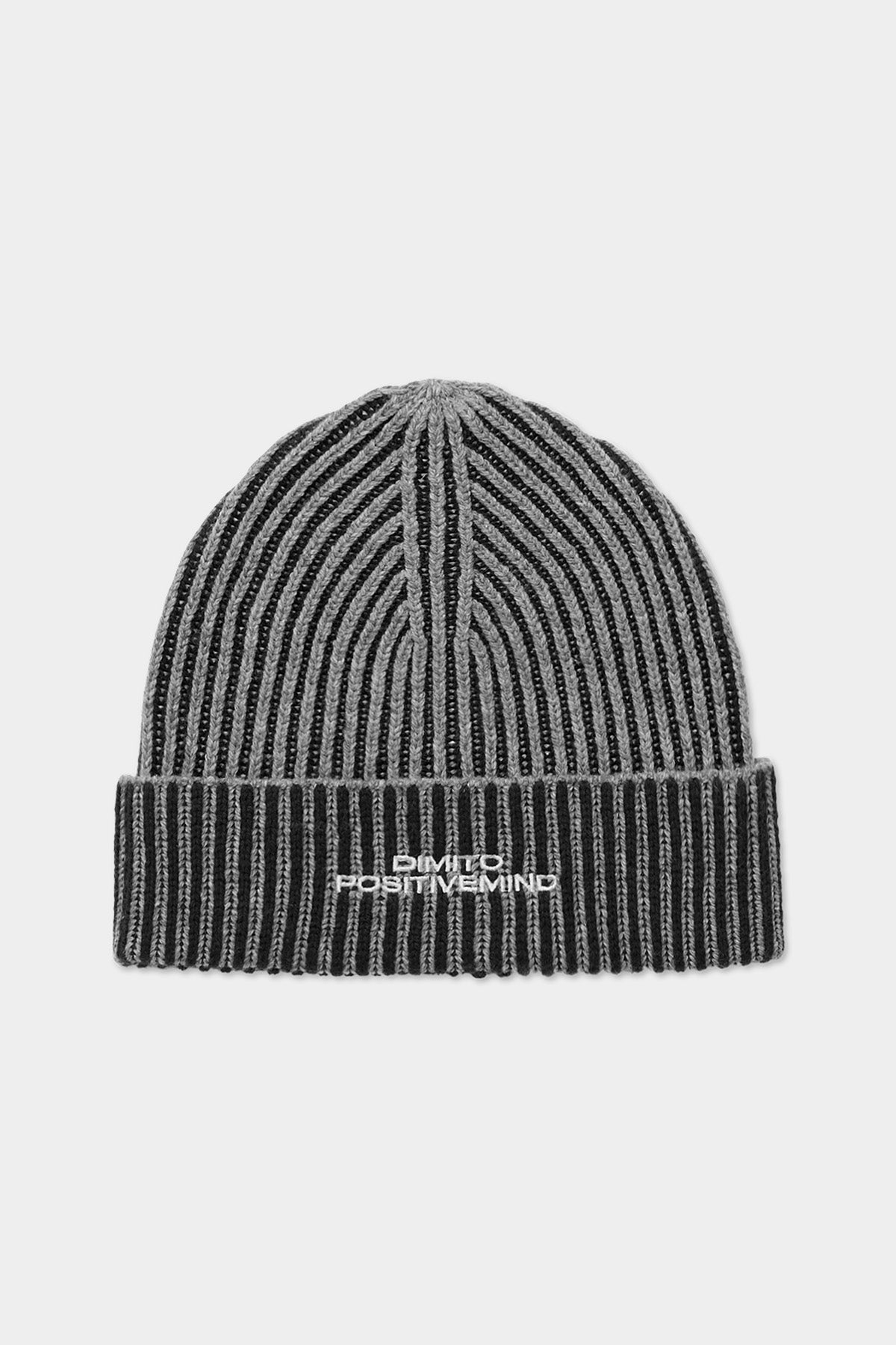 TWOTONE MIXED BEANIE BLACK