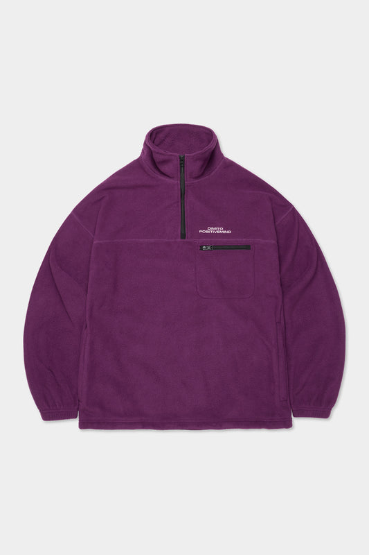 25 FLEECE HALF ZIP VIOLET