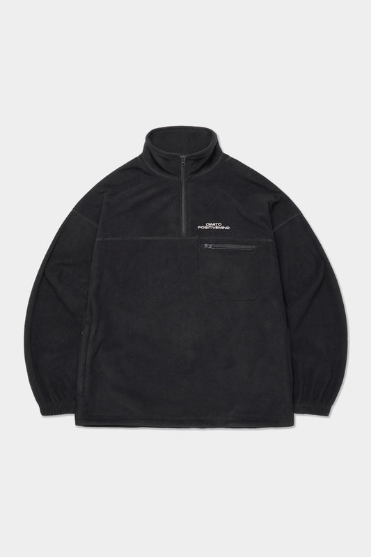 25 FLEECE HALF ZIP BLACK