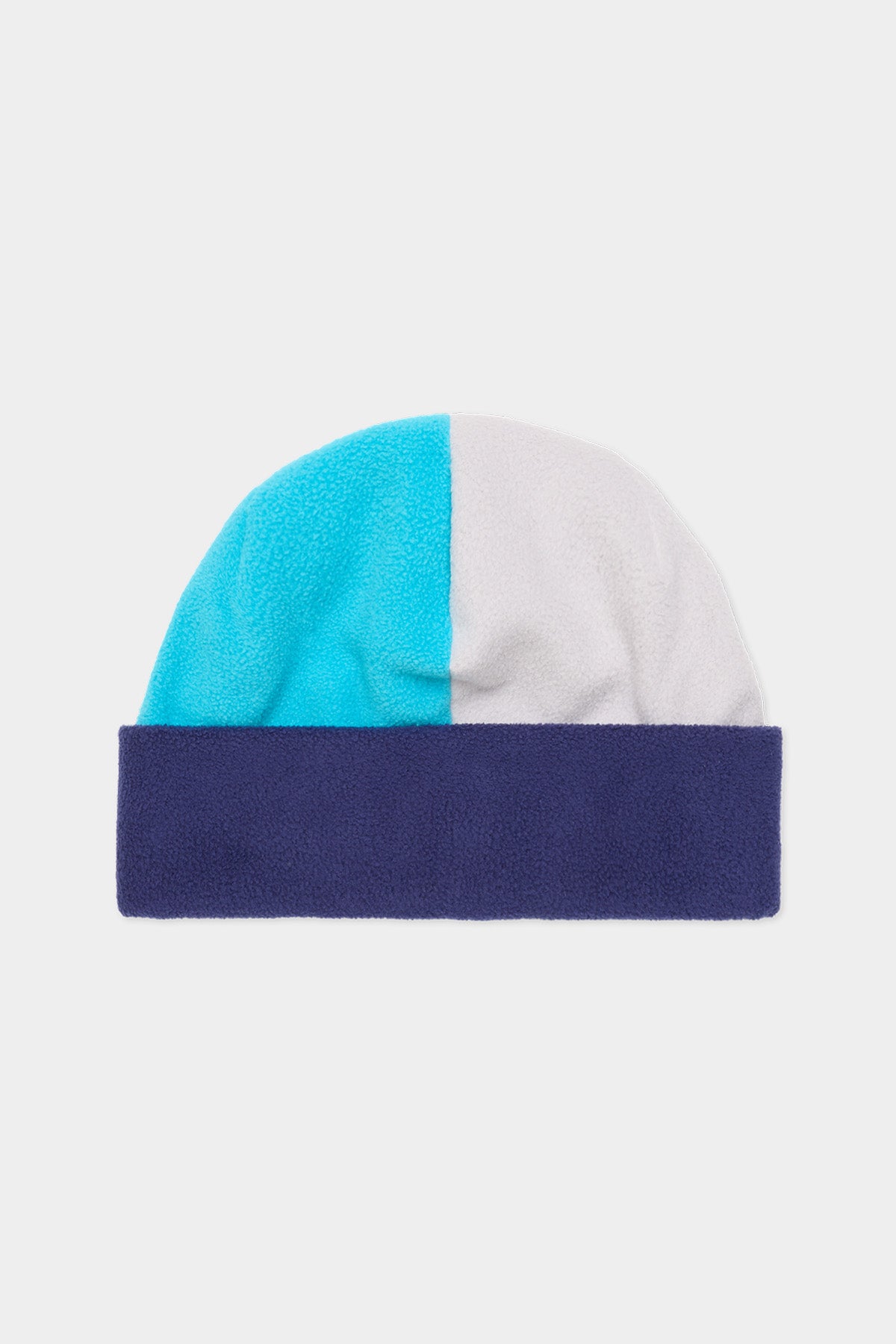 COLOR BLOCK FLEECE BEANIE NAVY