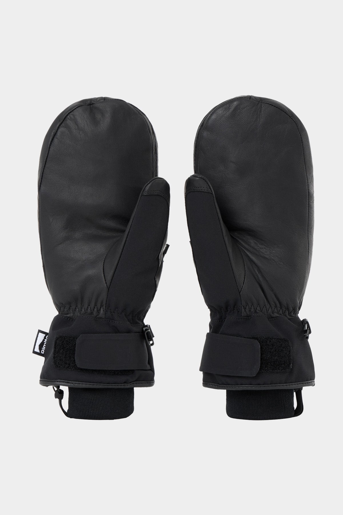 LEATHER 3-WAY OPEN MITTEN BLACK