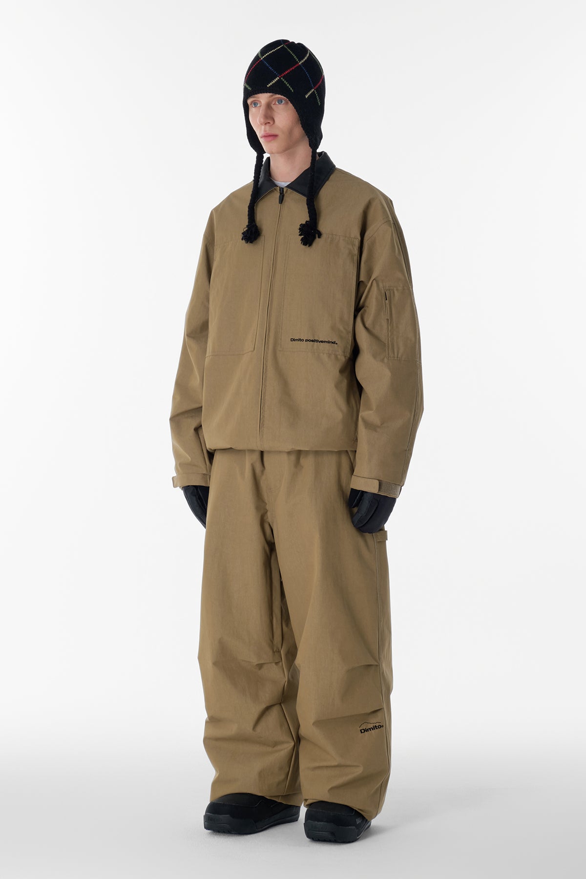 CARPENTER WIDE PANTS (WIDE FIT LV.1) FADE WALNUT