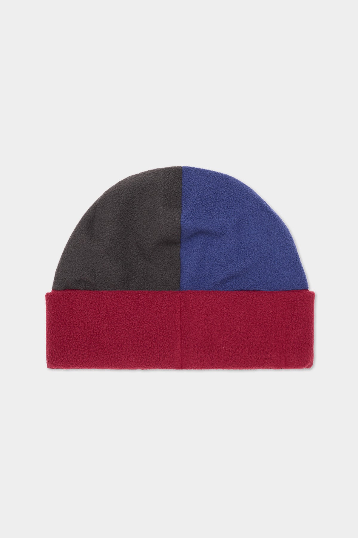 COLOR BLOCK FLEECE BEANIE WINE