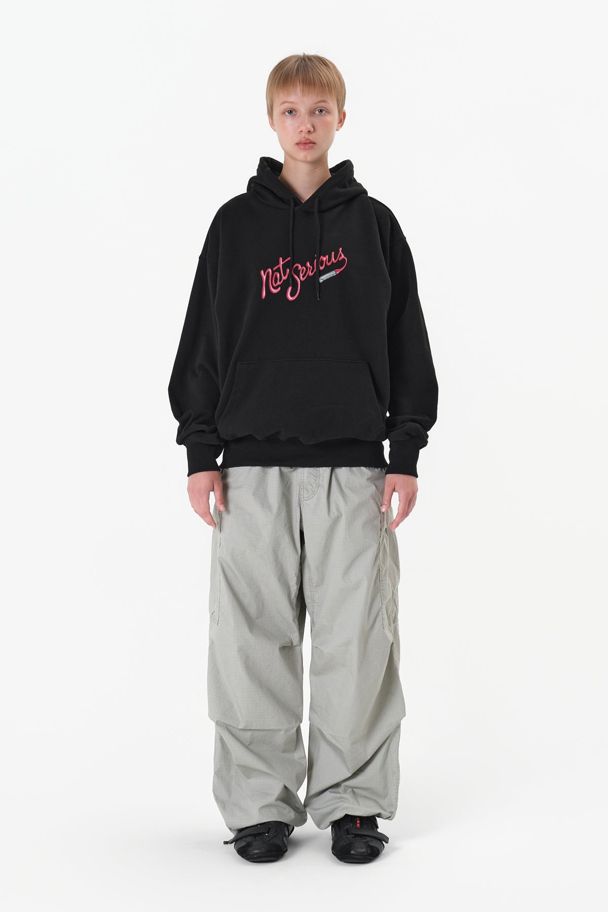 NS LIP HOODIE BLACK