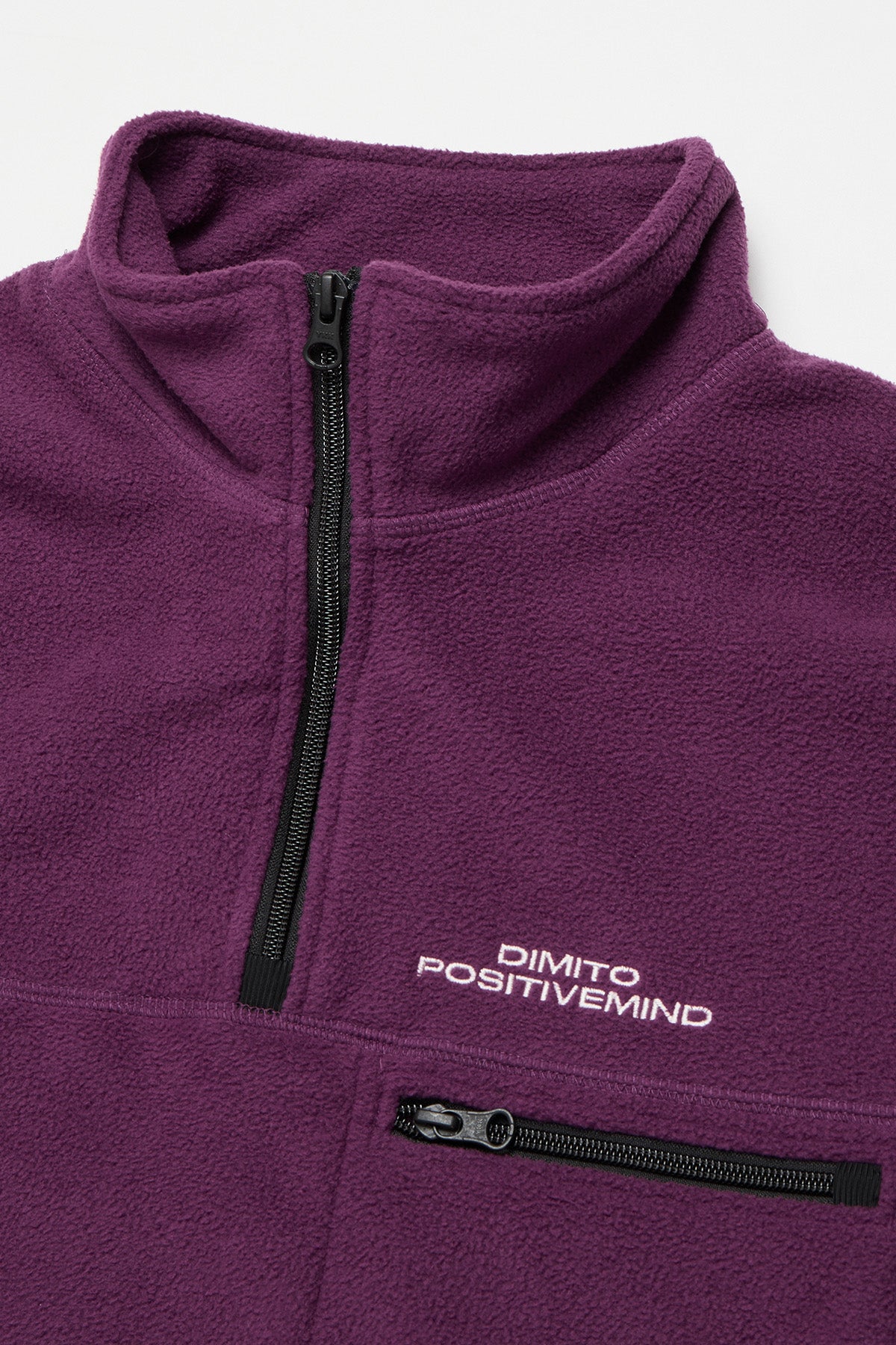 25 FLEECE HALF ZIP VIOLET