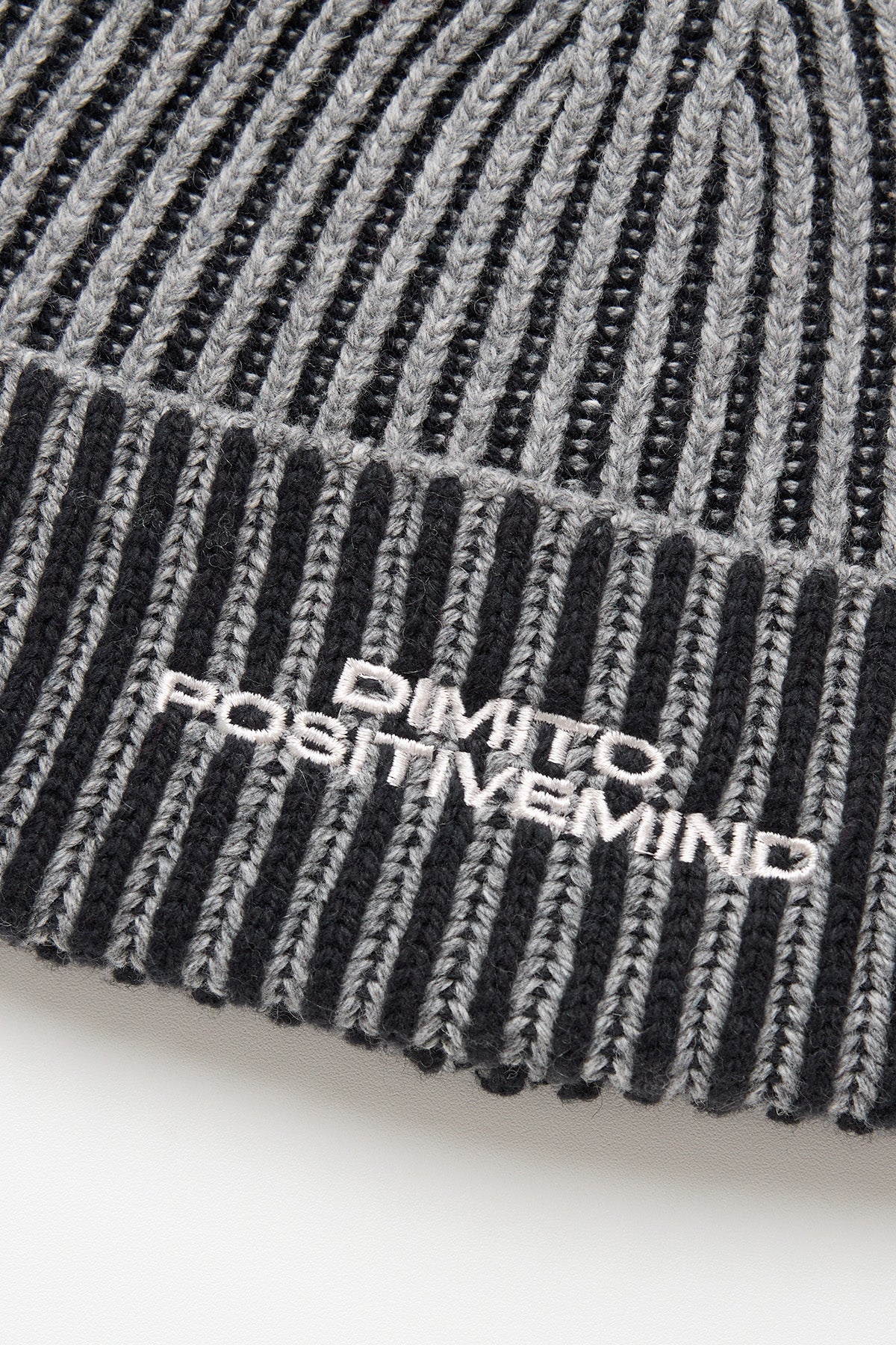 TWOTONE MIXED BEANIE BLACK