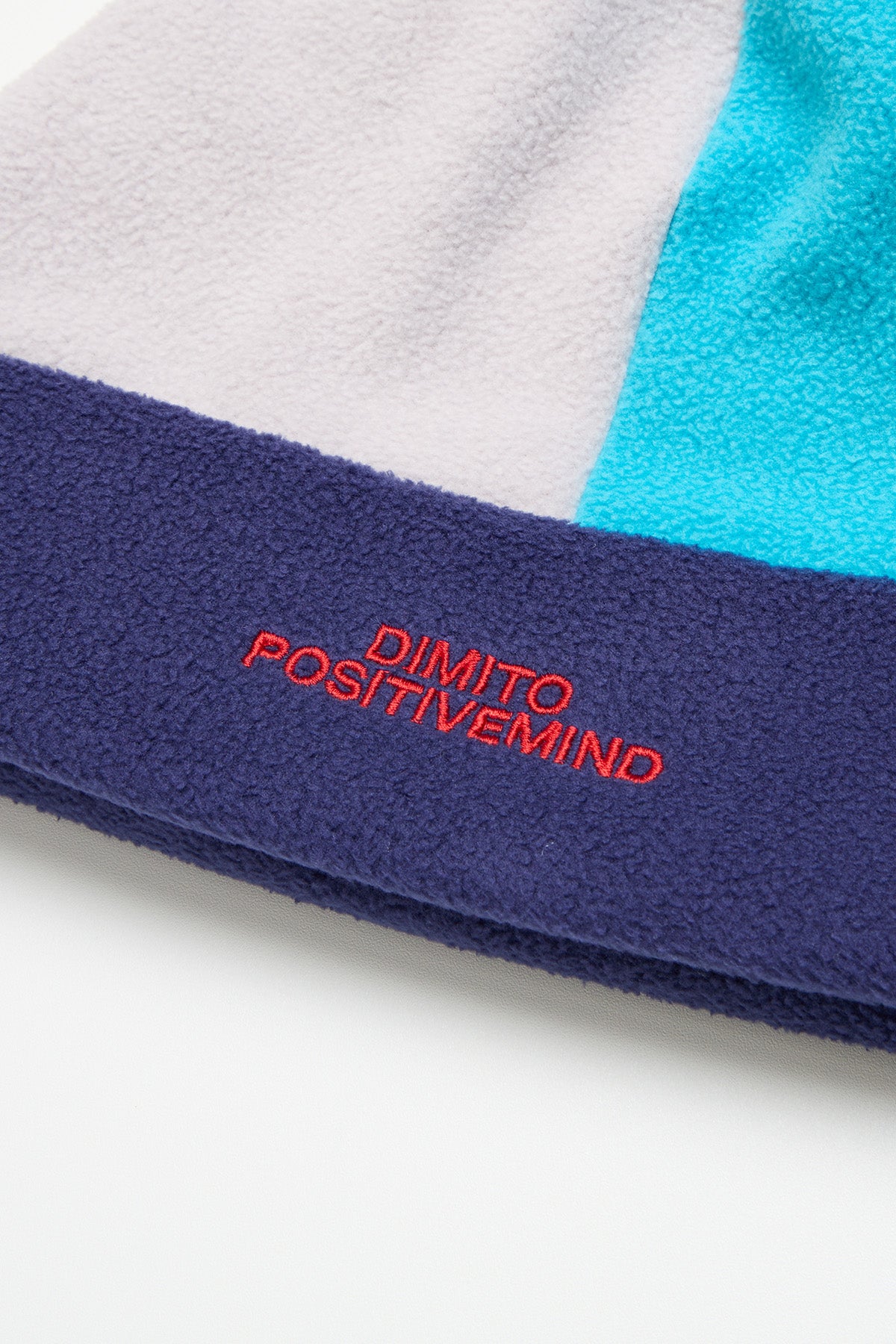 COLOR BLOCK FLEECE BEANIE NAVY