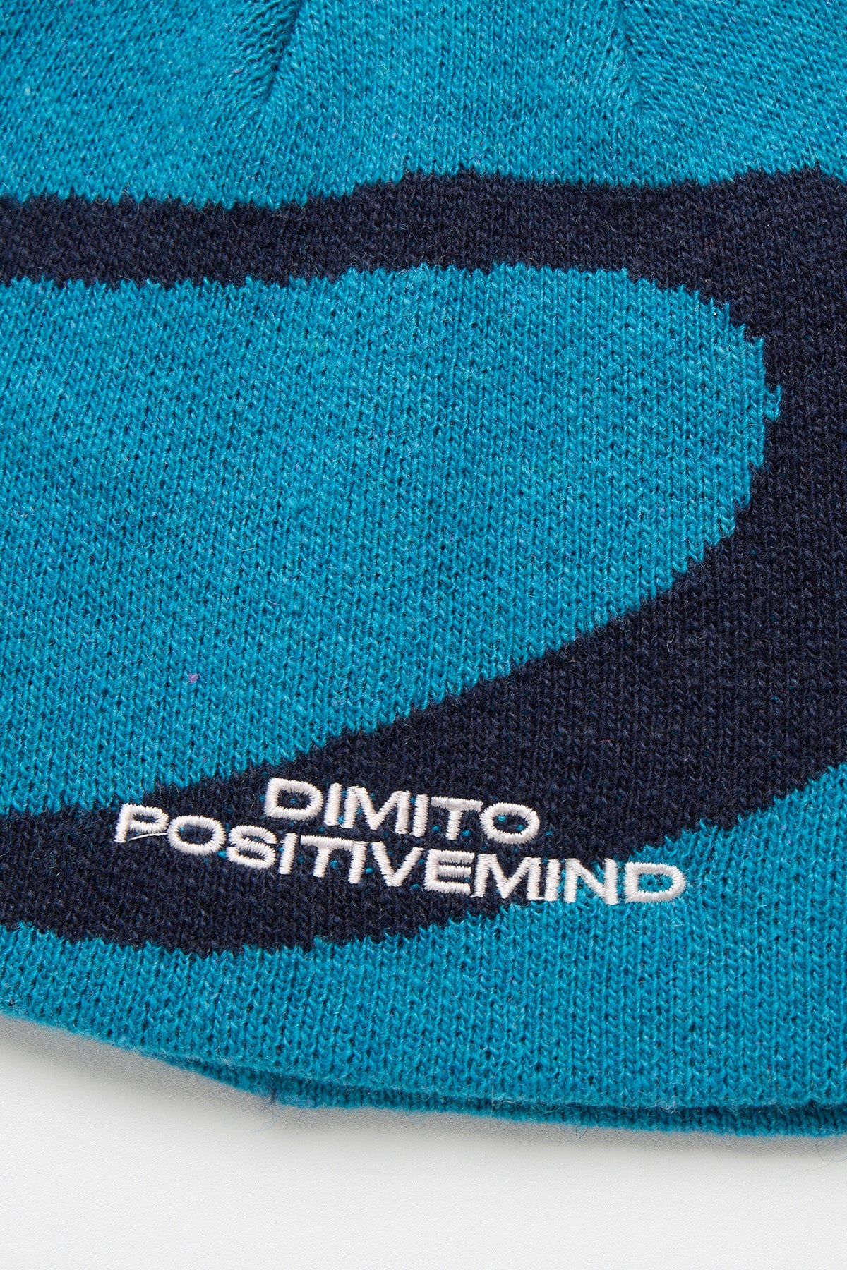 NEW BIG LOGO BEANIE SEA BLUE
