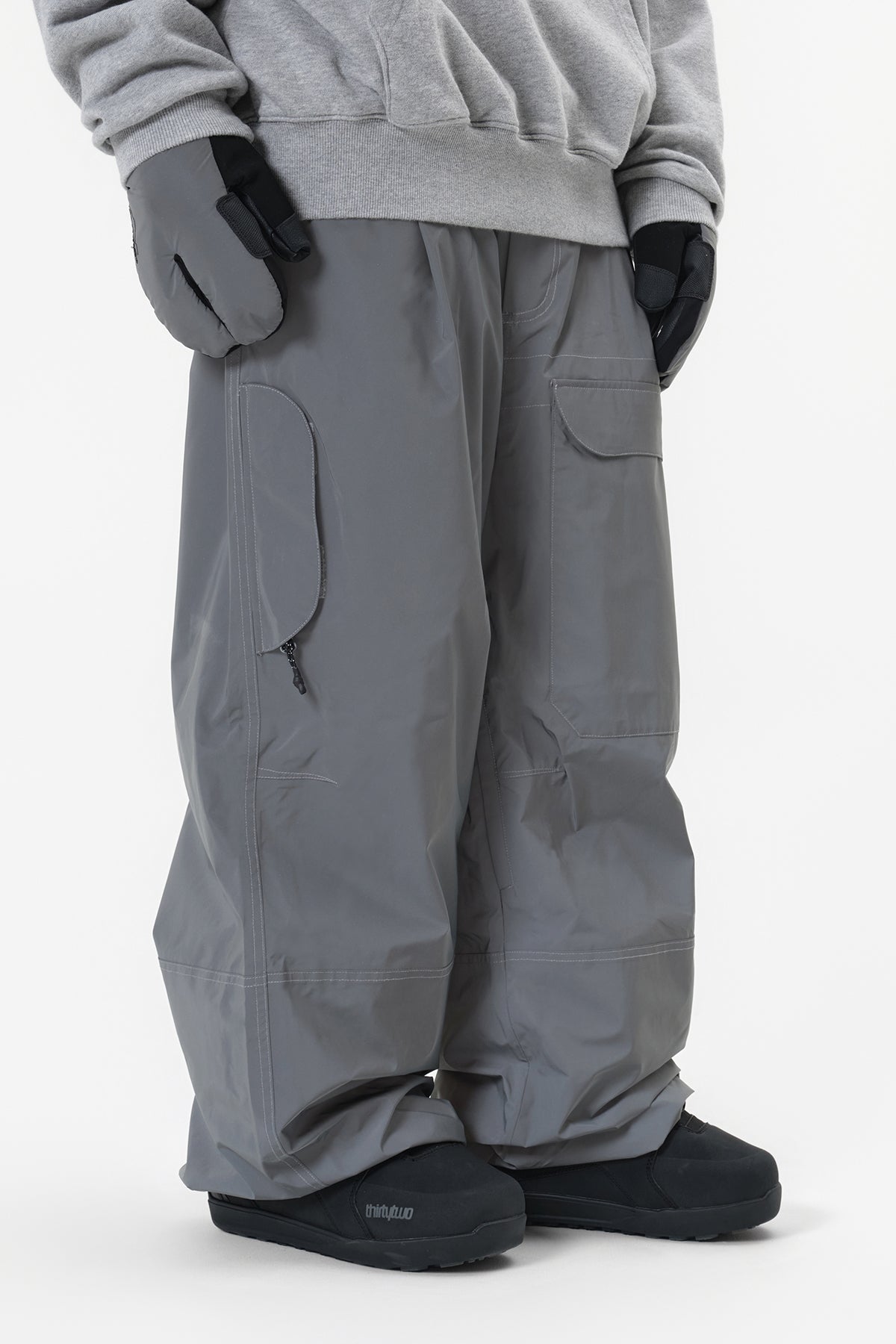 DECK WIDE BANDED PANTS (WIDE FIT LV.2) REFLECTIVE SILVER