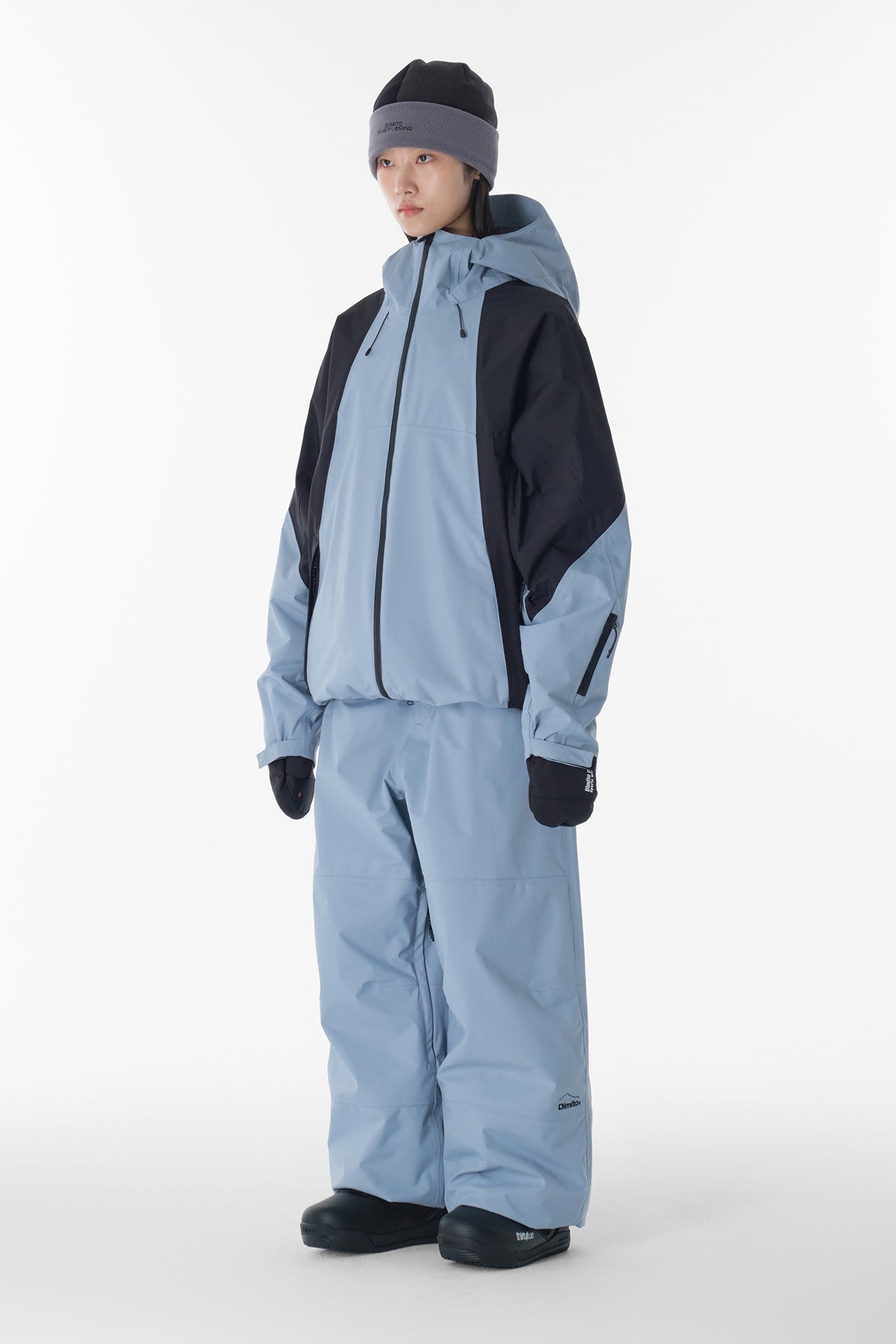 AIR VENT BANDED PANTS (WIDE FIT LV.1) SLATE BLUE