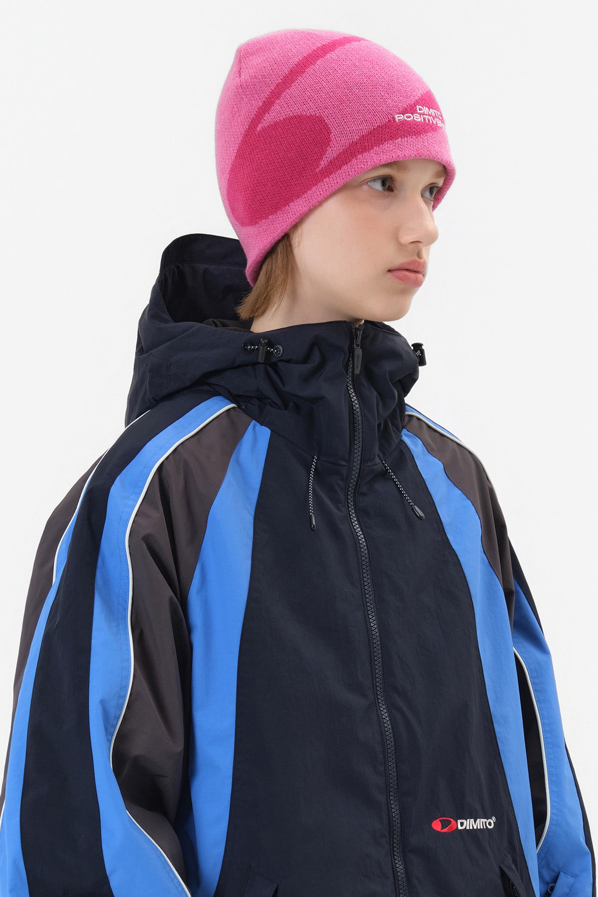 NEW BIG LOGO BEANIE PINK