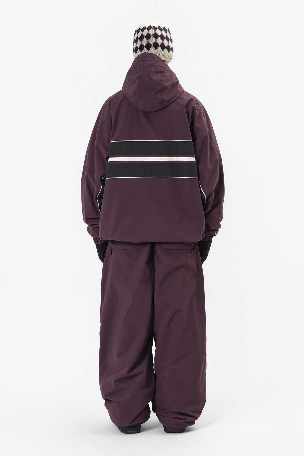 DECK WIDE BANDED PANTS (WIDE FIT LV.2) WINE