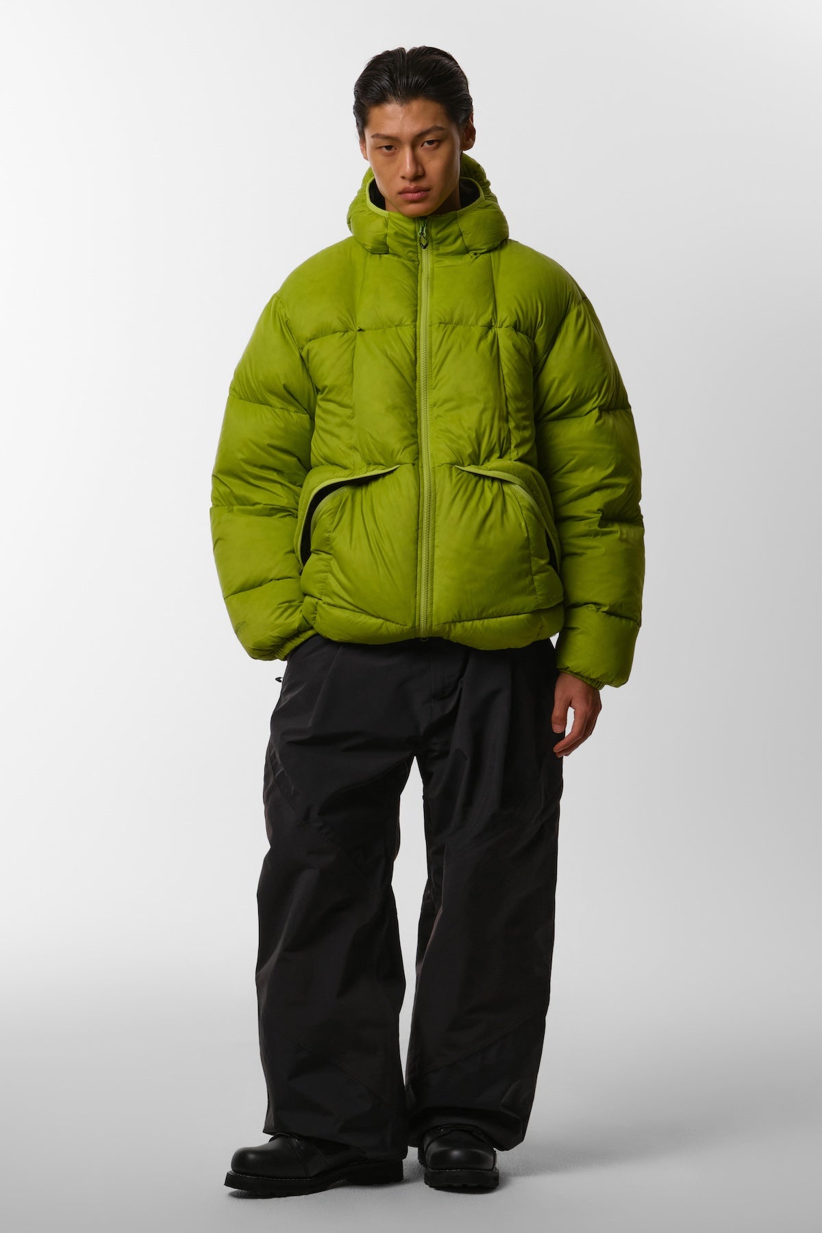 25 VTX EASY PLUS HD GOOSE DOWN JACKET SLATE LIME (Ship-out date : 25.10.22 KST)