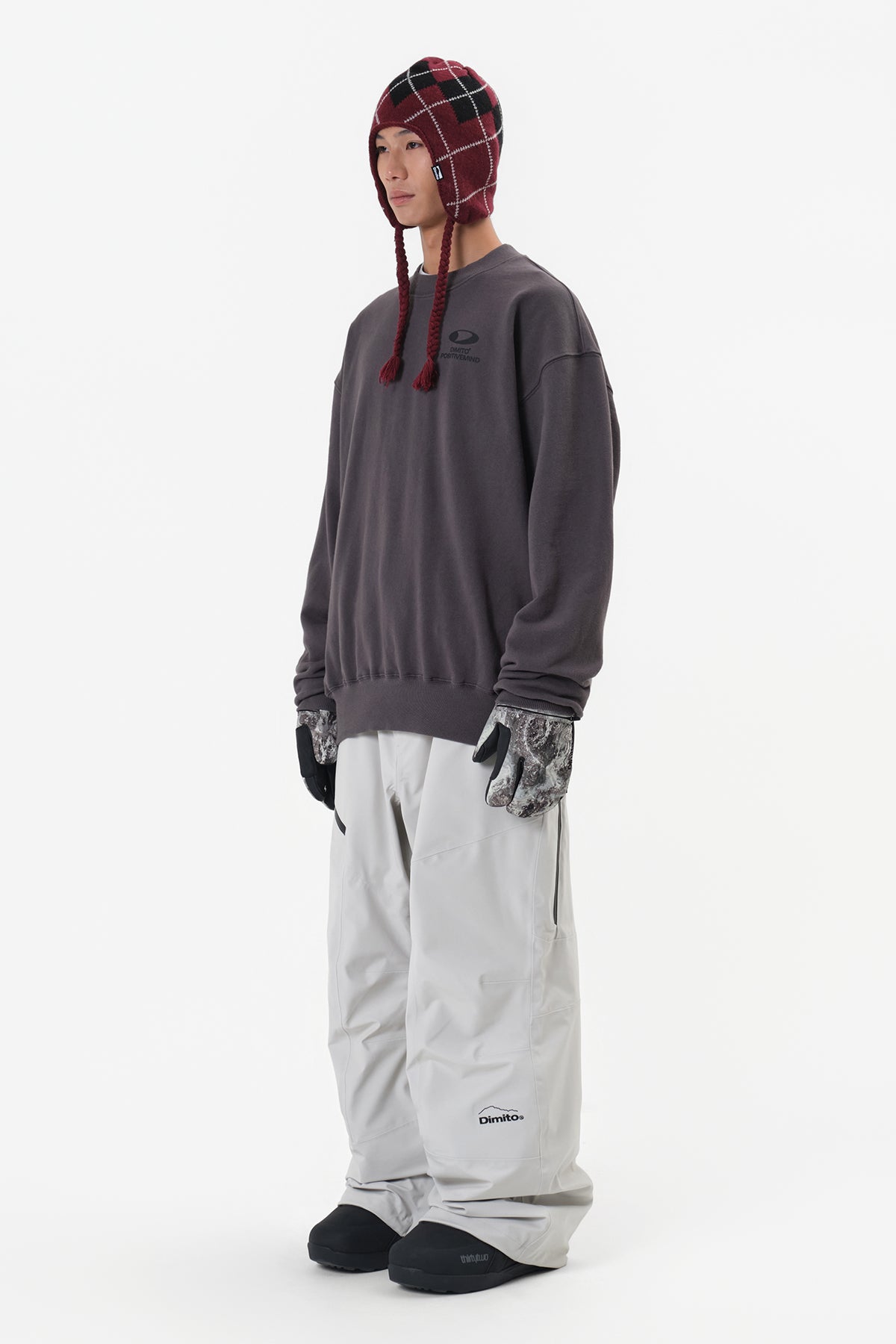 CIRCLE LOGO SWEATSHIRT CONCRETE