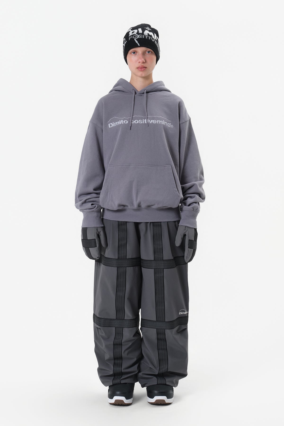 REFLECTIVE LINE BANDED PANTS (WIDE FIT LV.2) COOL GREY