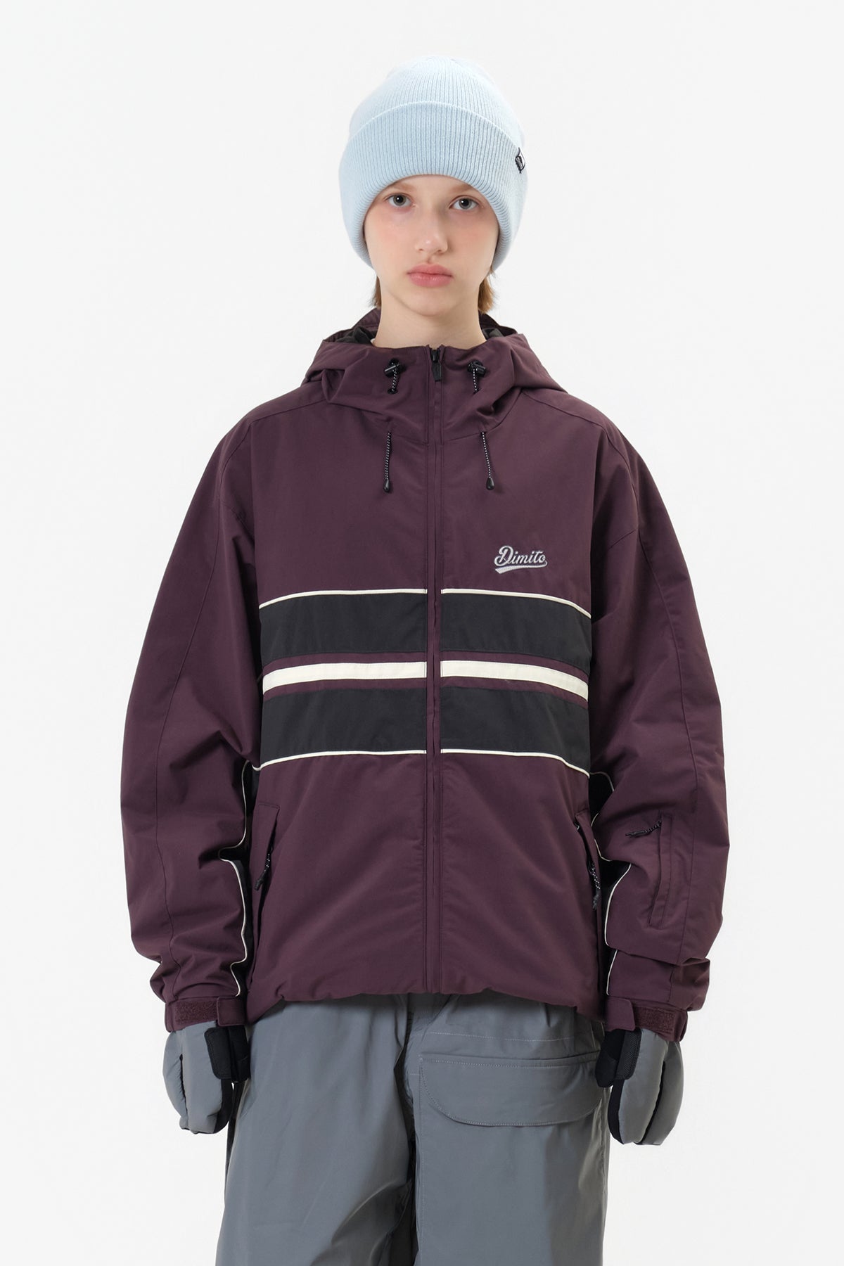 LINE WIND JACKET WINE