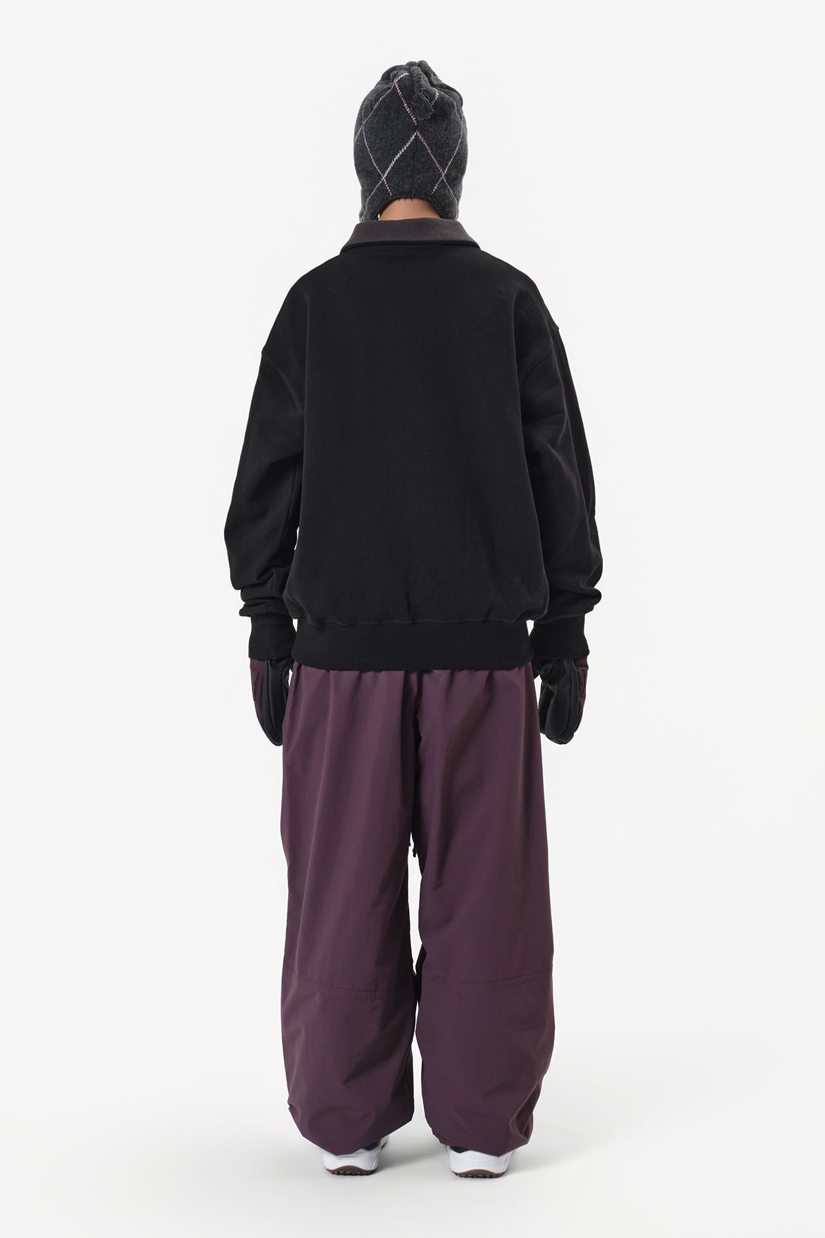 DECK WIDE BANDED PANTS (WIDE FIT LV.2) WINE