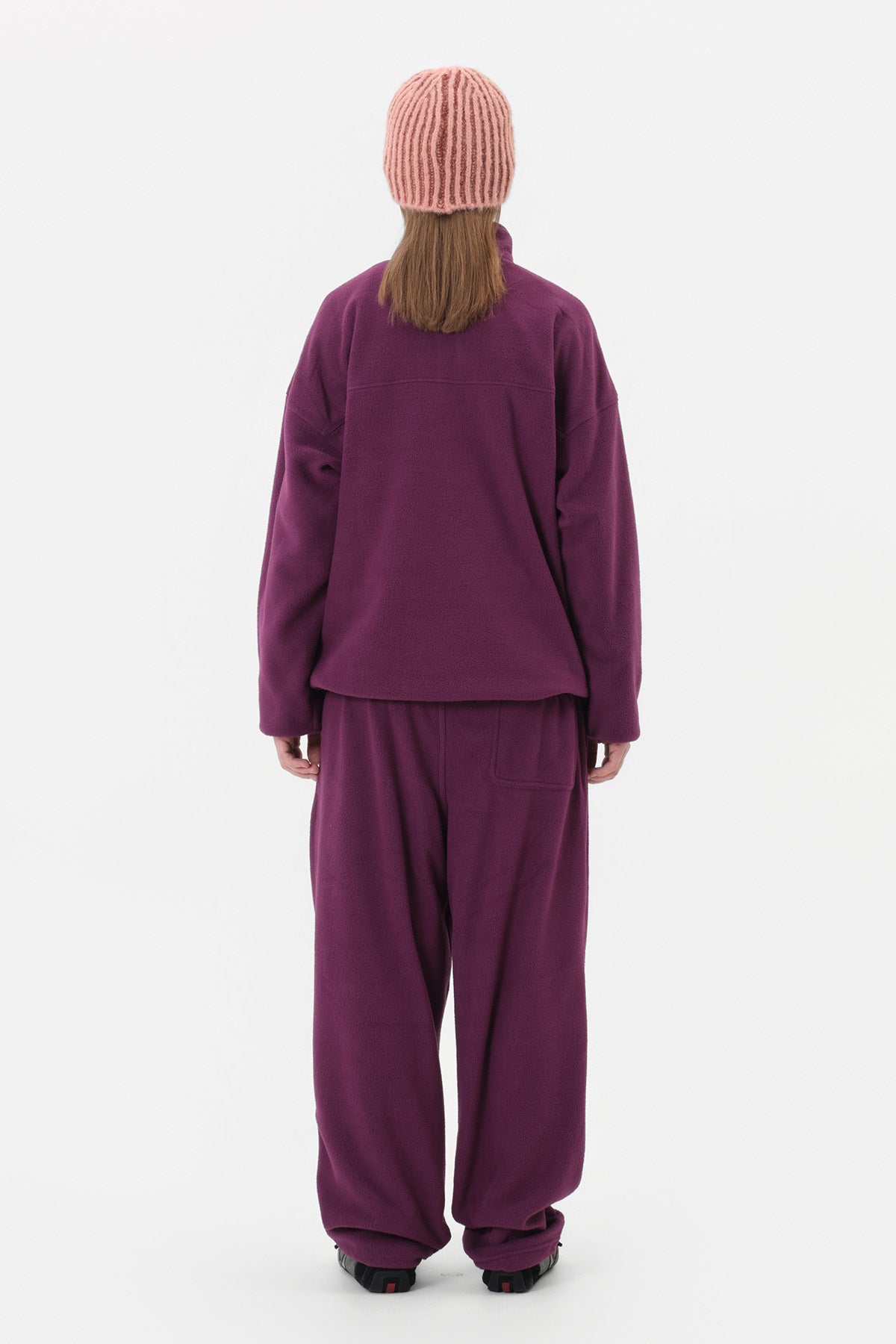 25 FLEECE HALF ZIP VIOLET