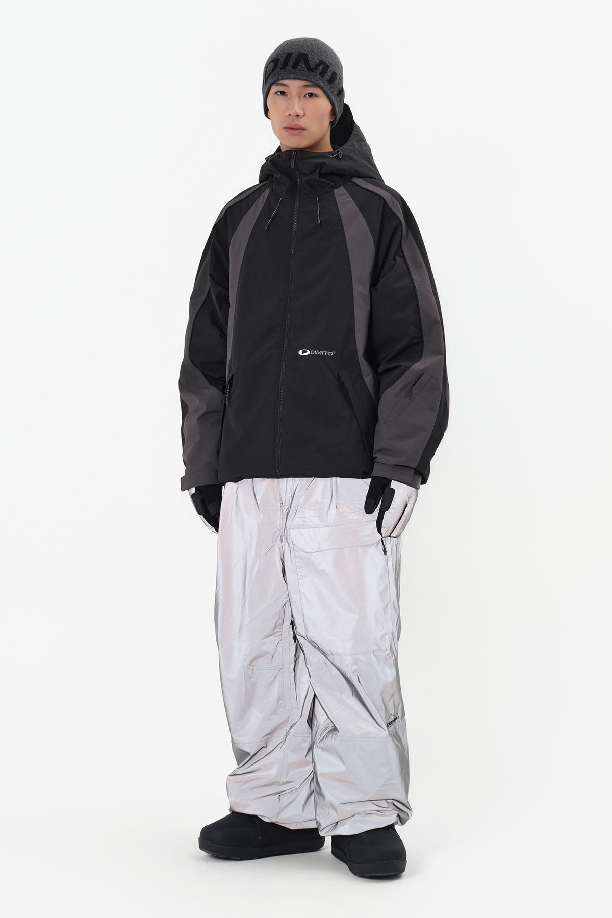 DECK WIDE BANDED PANTS (WIDE FIT LV.2) REFLECTIVE SILVER