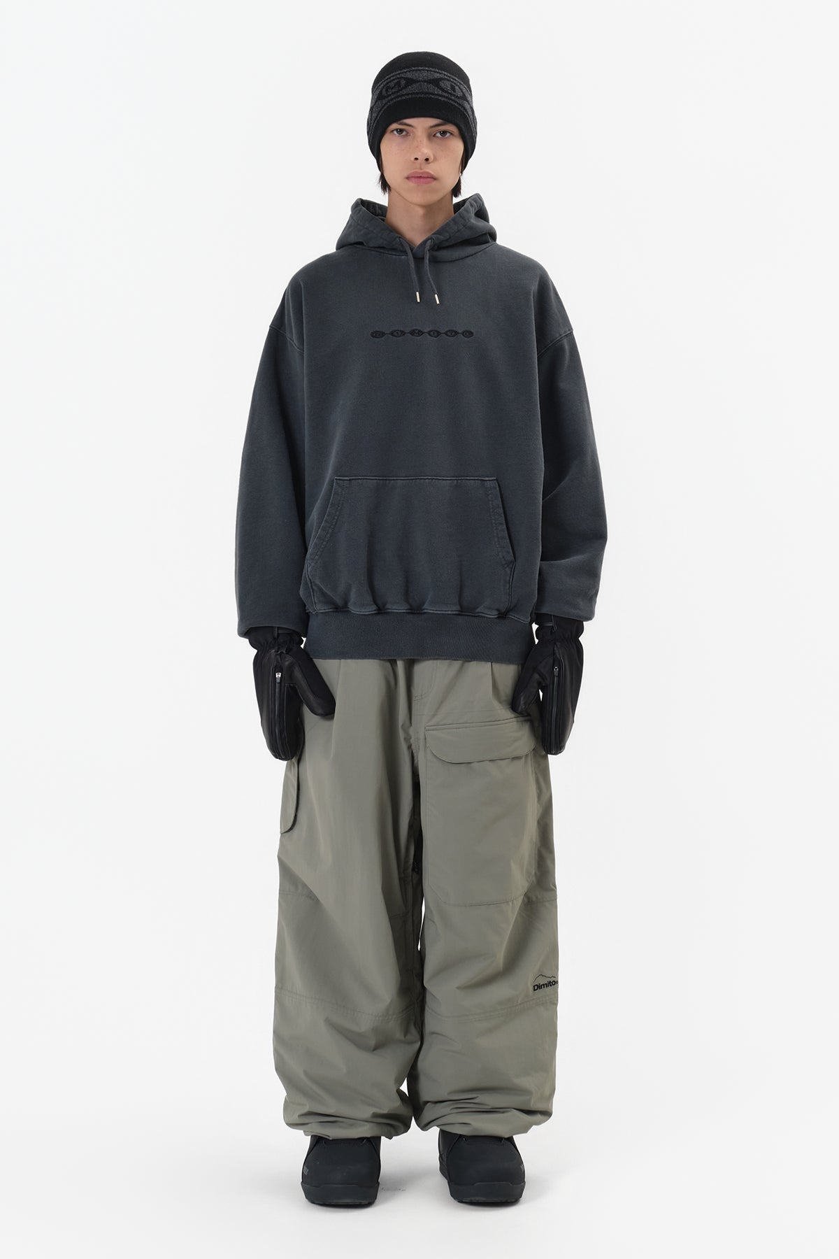 DECK WIDE BANDED PANTS (WIDE FIT LV.2) SLATE SAGE