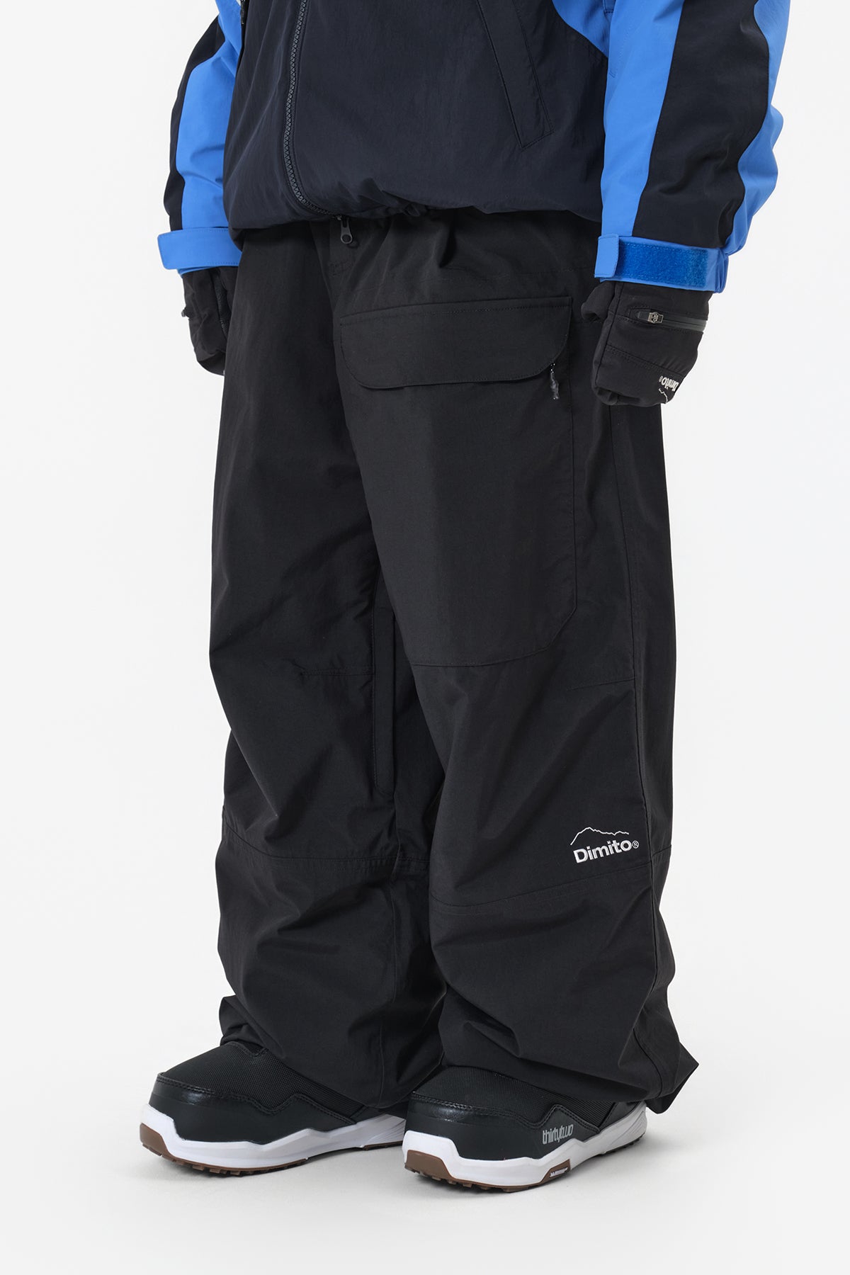 DECK WIDE BANDED PANTS (WIDE FIT LV.2) BLACK