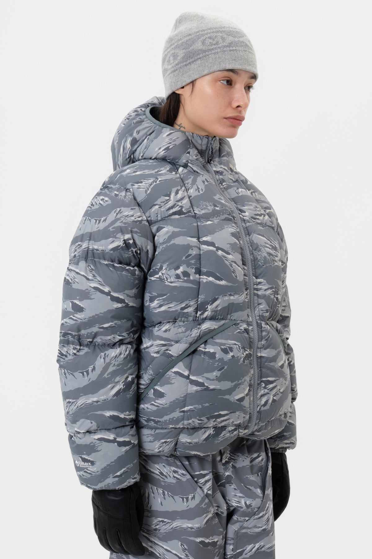 25 VTX EASY PLUS HD GOOSE DOWN JACKET TIGER GREY CAMO (Ship-out date : 25.10.22 KST)