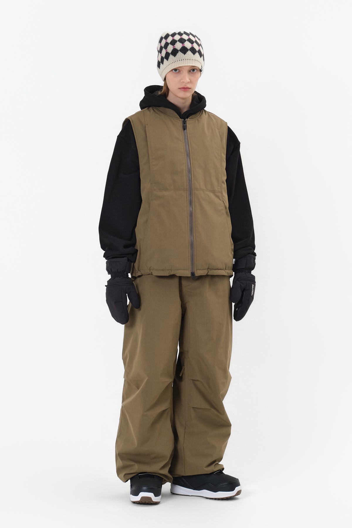 CARPENTER WIDE PANTS (WIDE FIT LV.1) FADE WALNUT
