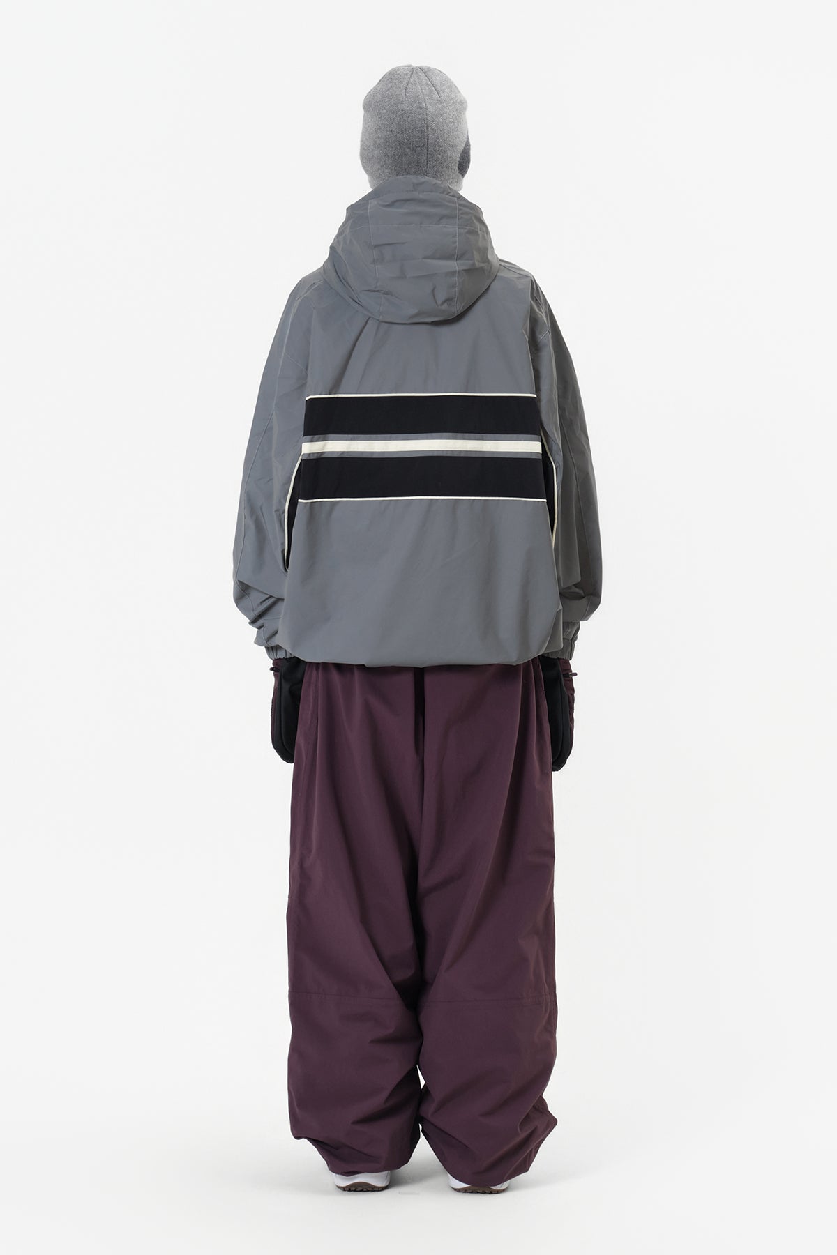 DECK WIDE BANDED PANTS (WIDE FIT LV.2) WINE