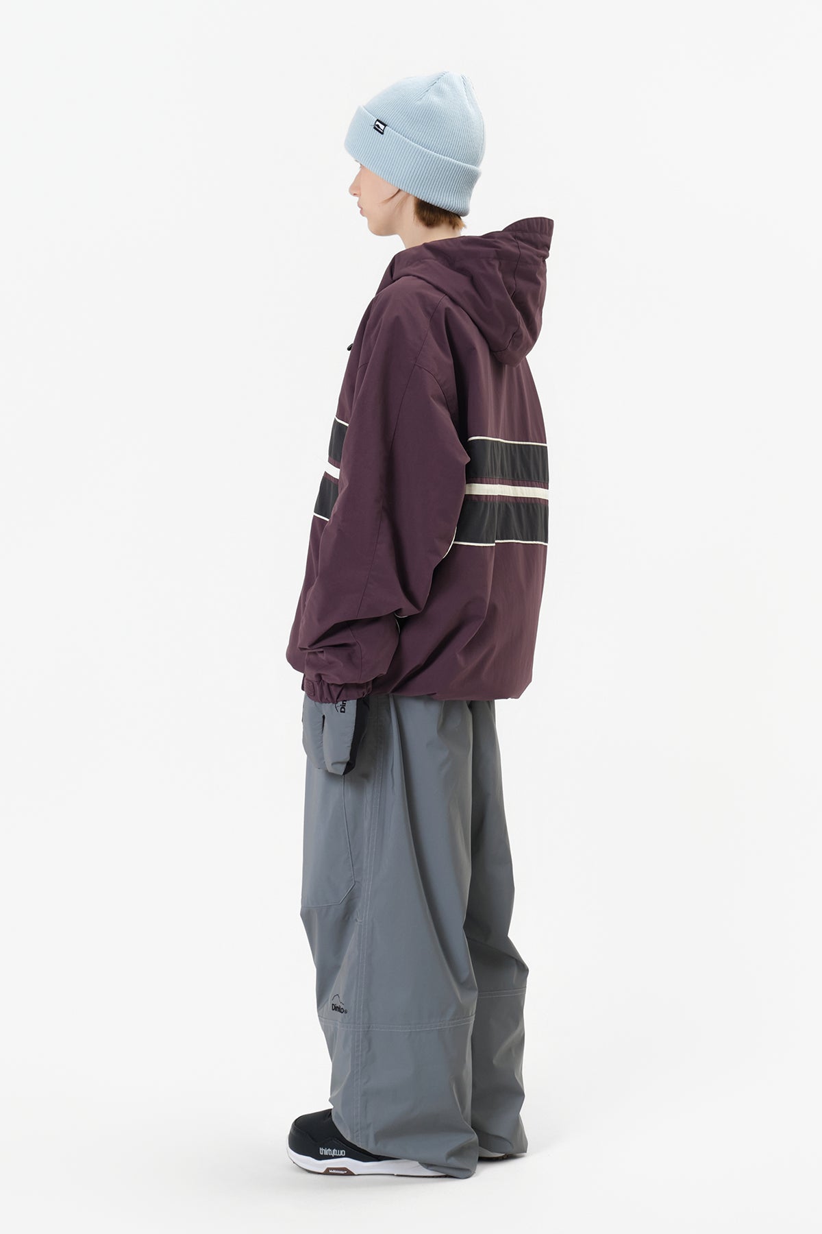 DECK WIDE BANDED PANTS (WIDE FIT LV.2) REFLECTIVE SILVER