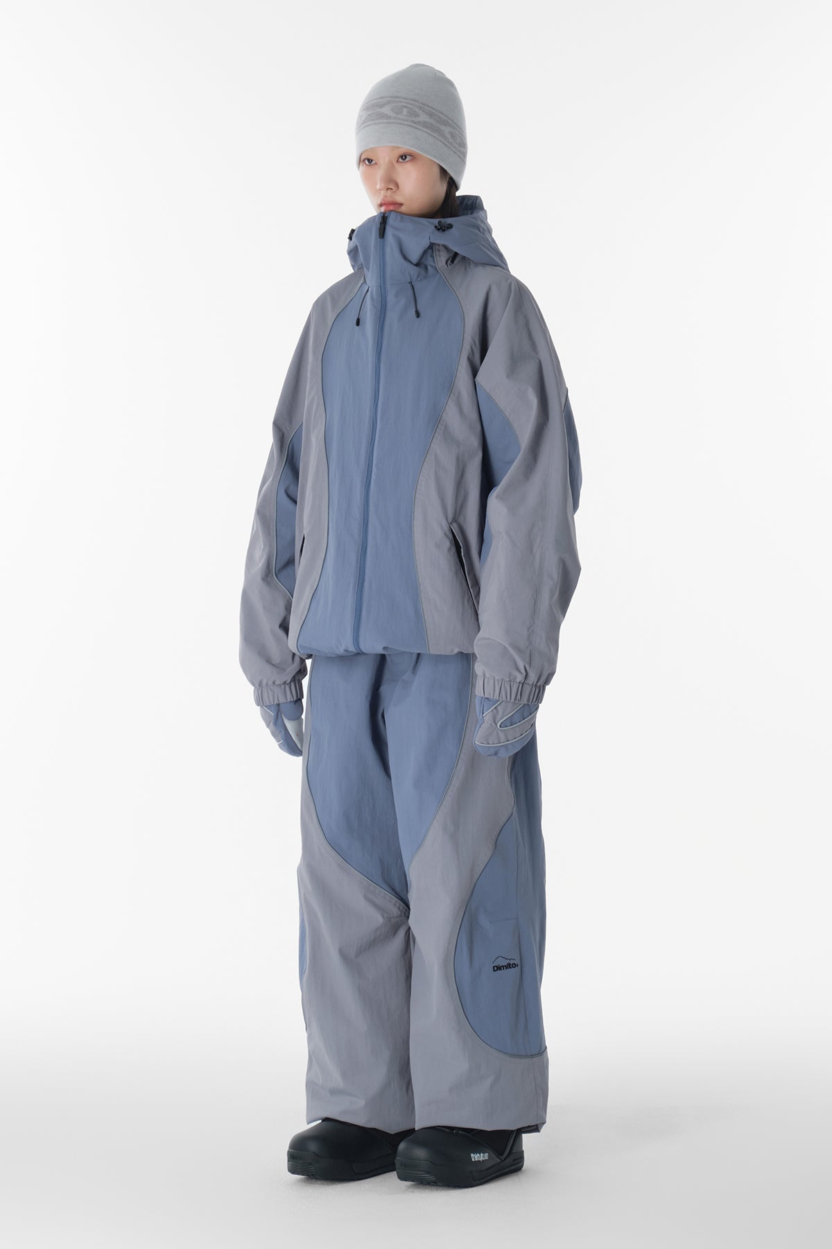 25 ATOM BANDED PANTS (WIDE FIT LV.1) STEEL