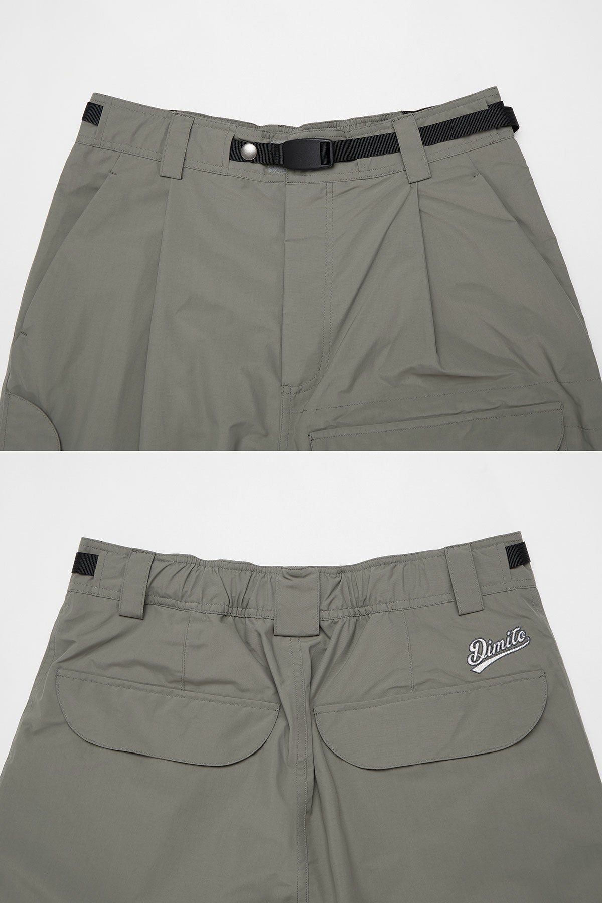 DECK WIDE BANDED PANTS (WIDE FIT LV.2) SLATE SAGE