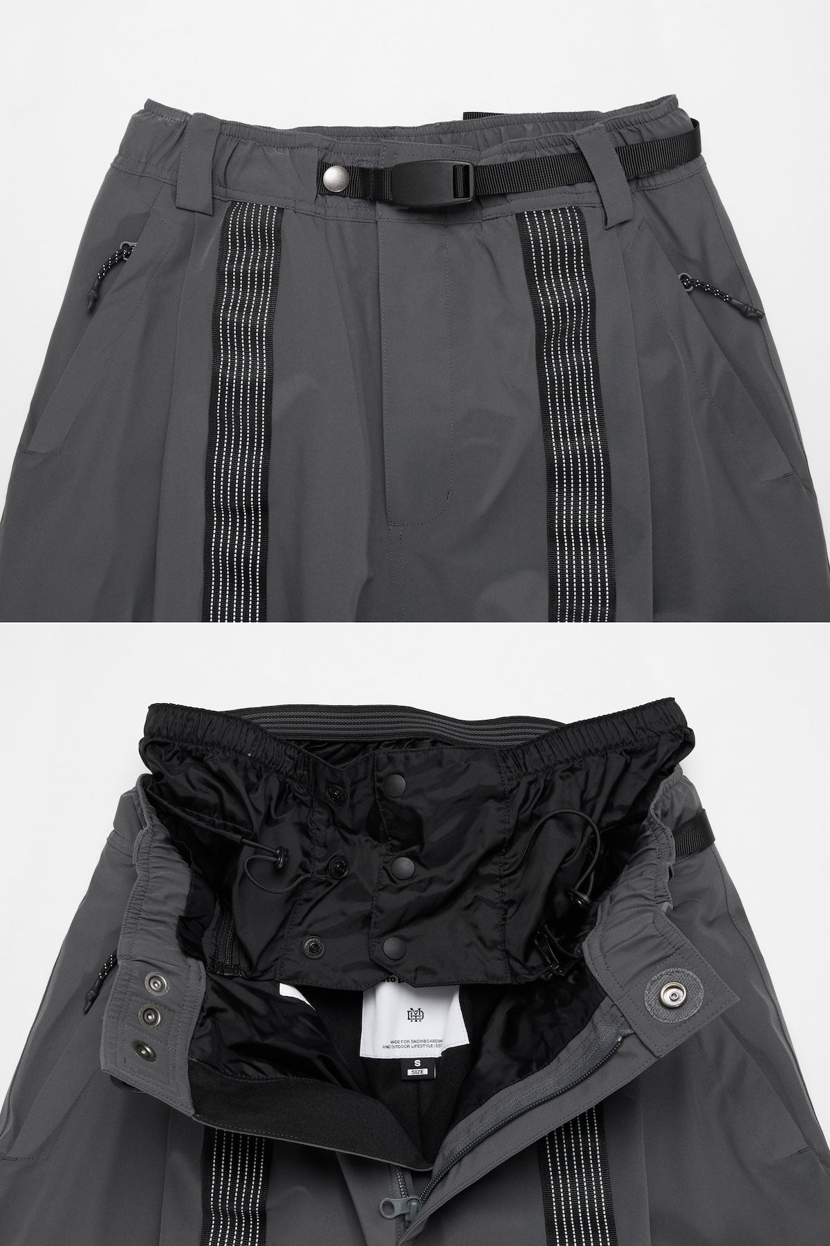 REFLECTIVE LINE BANDED PANTS (WIDE FIT LV.2) COOL GREY