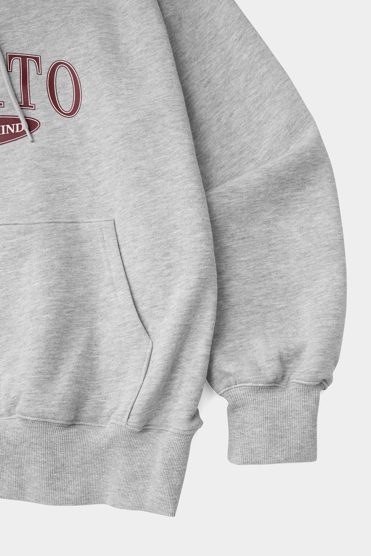 COLLEGE HOODIE MELANGE GREY