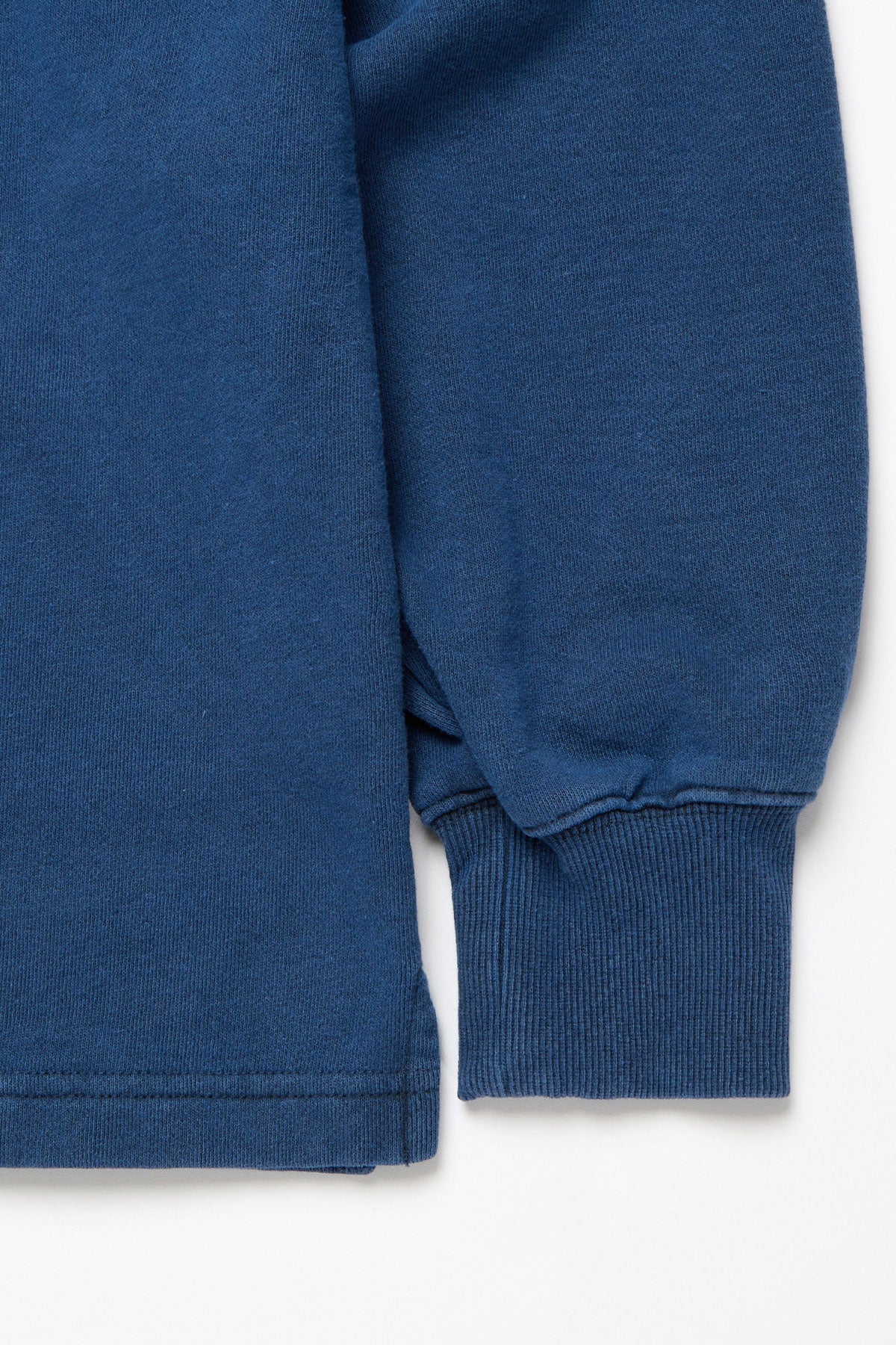 WASHED HALF ZIP SWEATSHIRT DEEP SEA