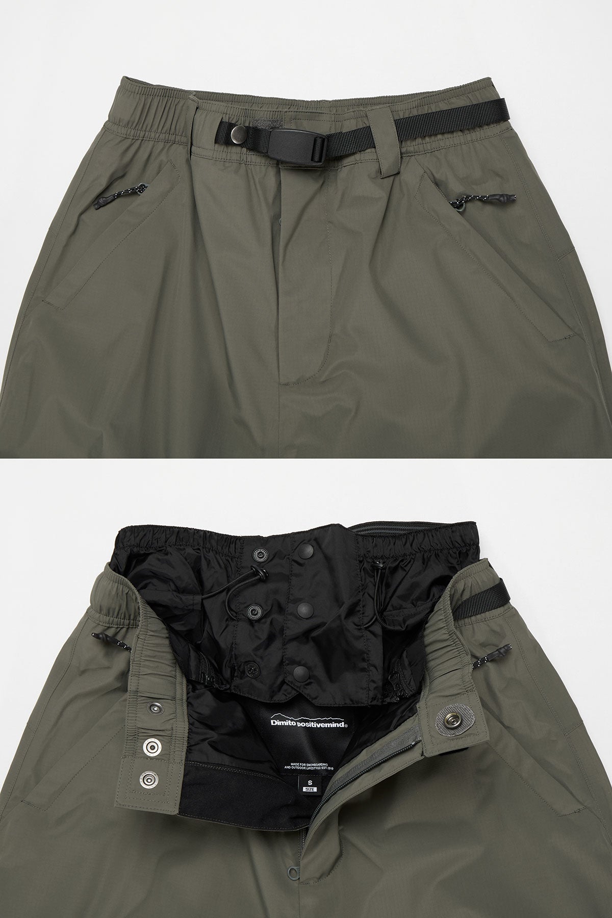 AIR VENT BANDED PANTS (WIDE FIT LV.1) SLATE BLUE