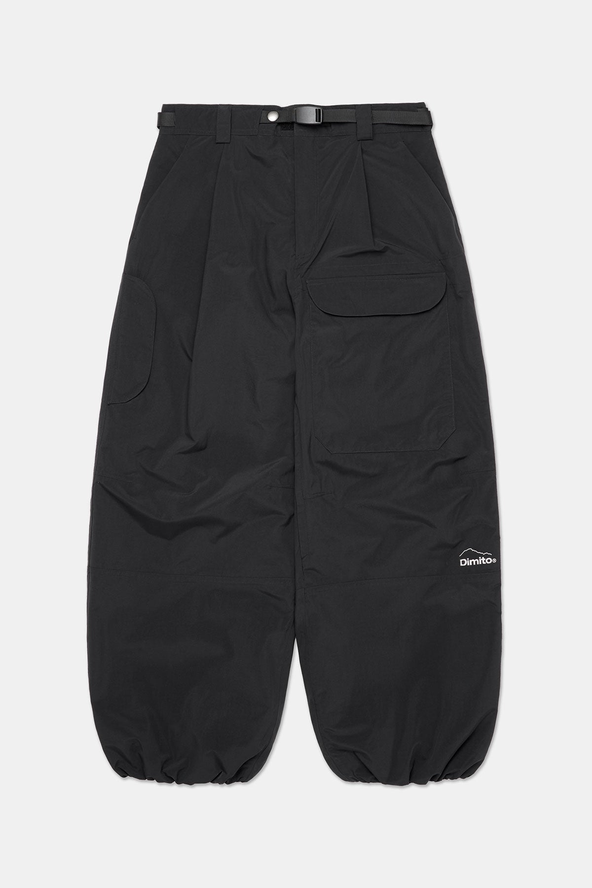 DECK WIDE BANDED PANTS (WIDE FIT LV.2) BLACK