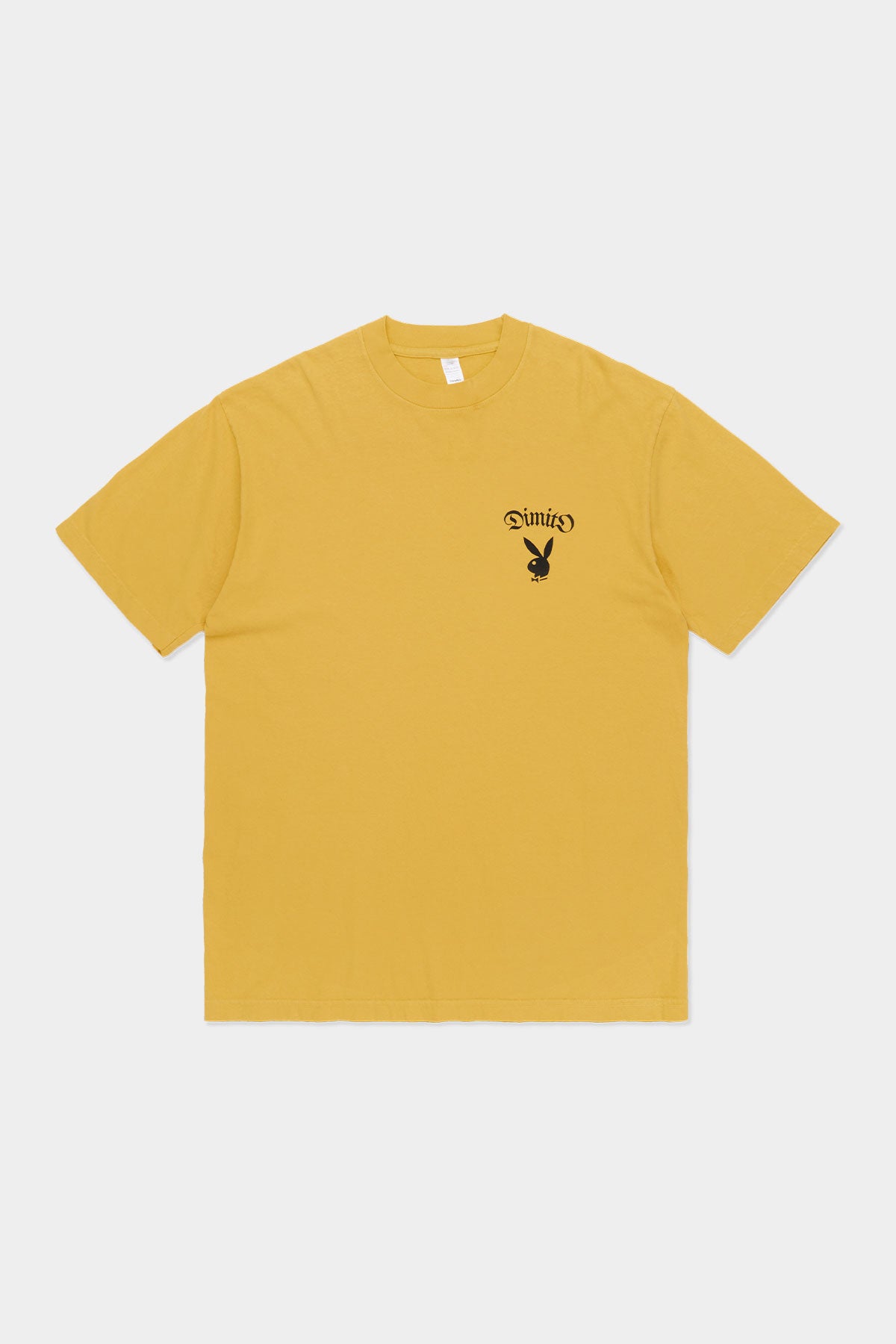 PLAYBOY x DIMITO] BUNNY GRAPHIC SSV GD 6.5OZ TEE SPECTRA YELLOW
