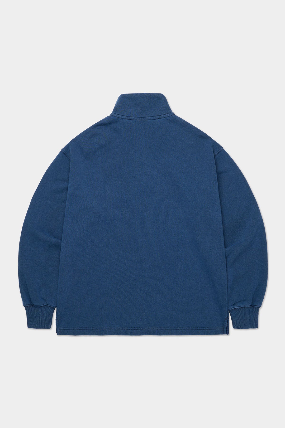 WASHED HALF ZIP SWEATSHIRT DEEP SEA