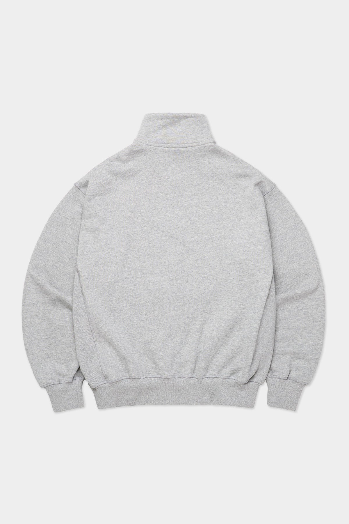 CIRCLE LOGO HALF ZIP SWEATSHIRT ASH