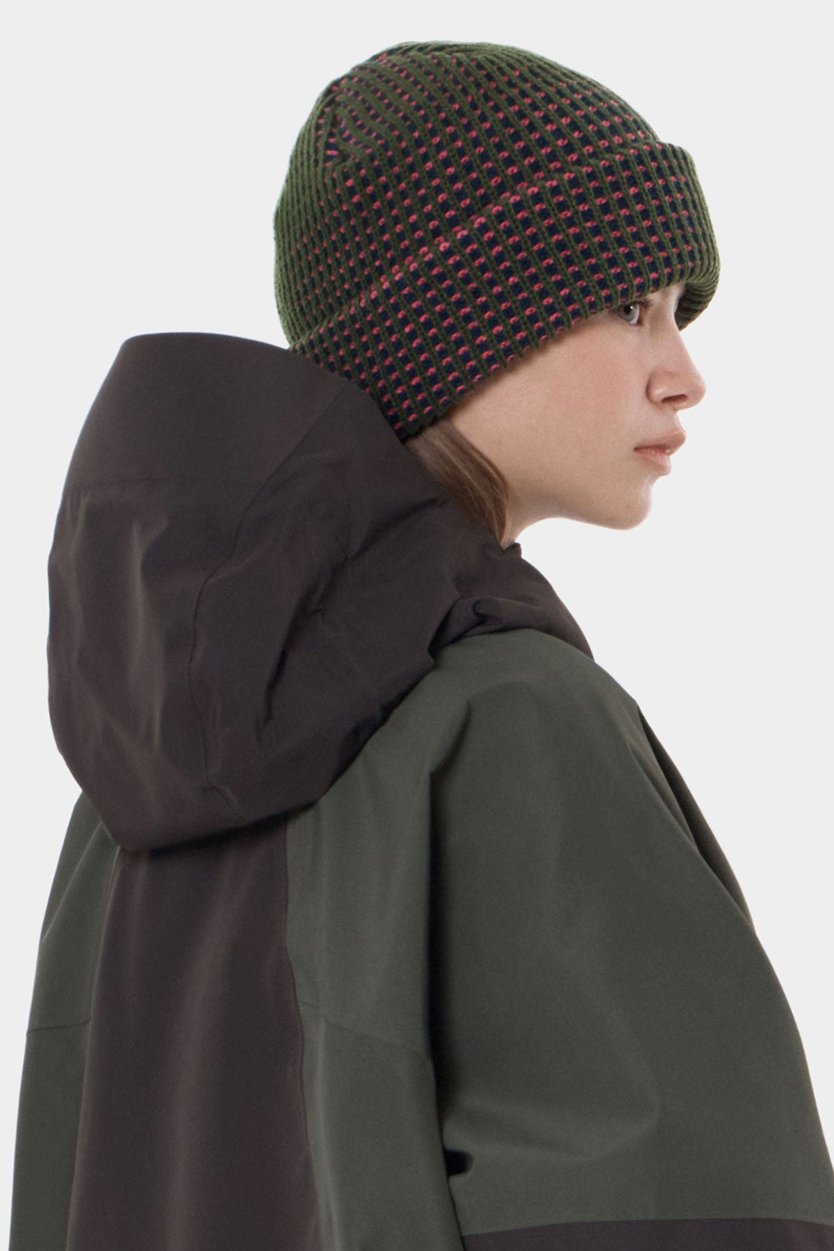 MONO TWOTONE BEANIE GREEN