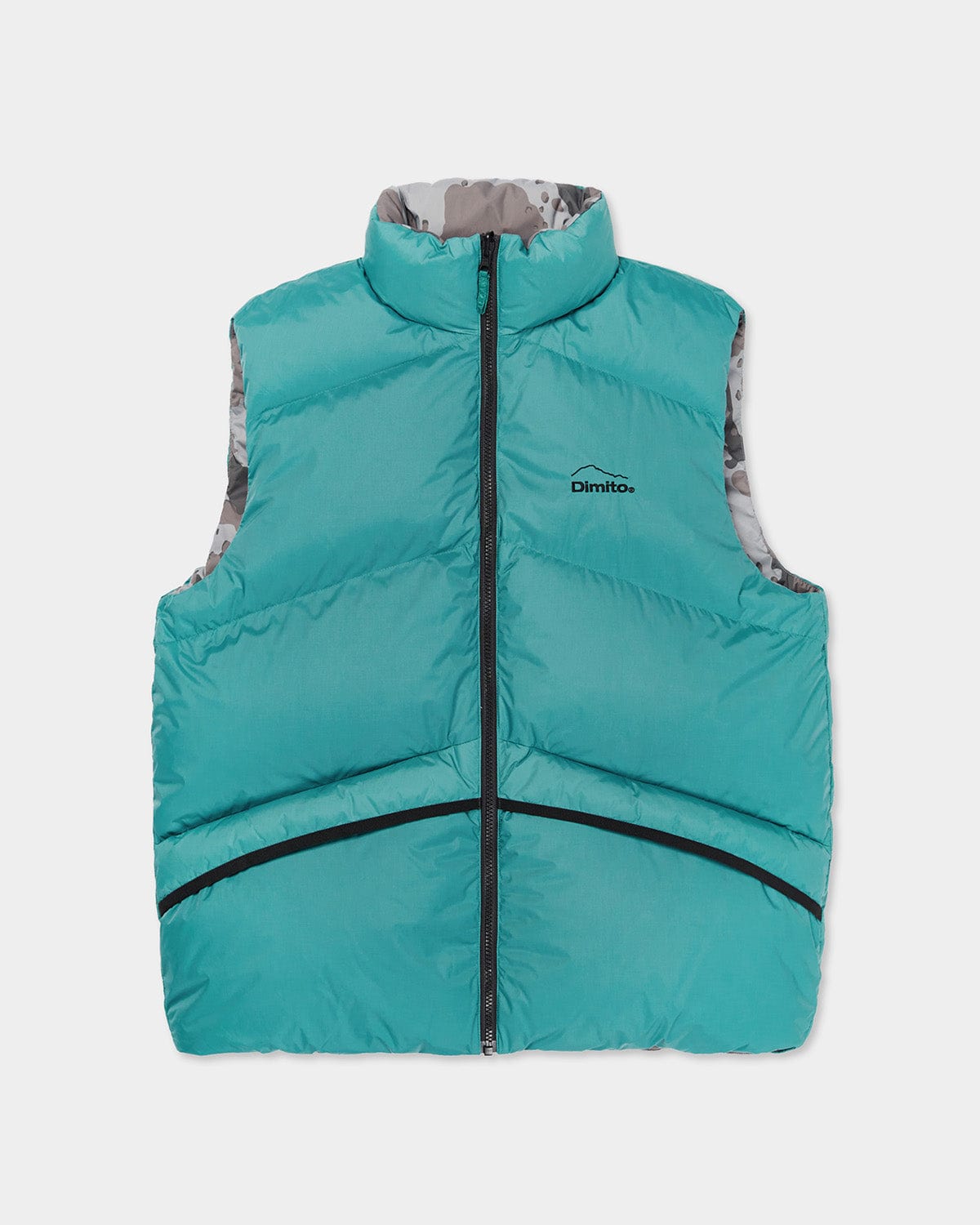 VERT 23 REVERSIBLE DOWN VEST MARINE GREEN