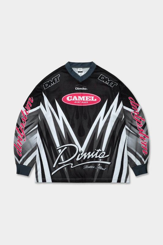 VERT CAMEL RACE JERSEY BLACK