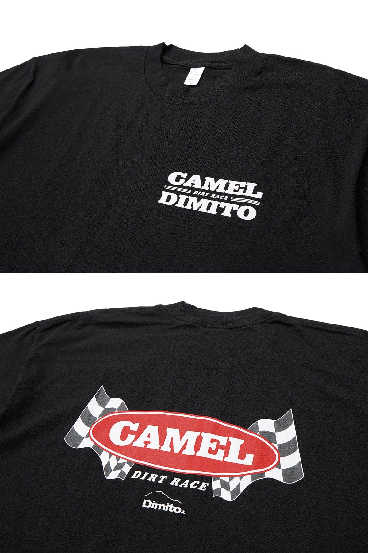 VERT CAMEL RACE SSV GD 6.5OZ TEE BLACK
