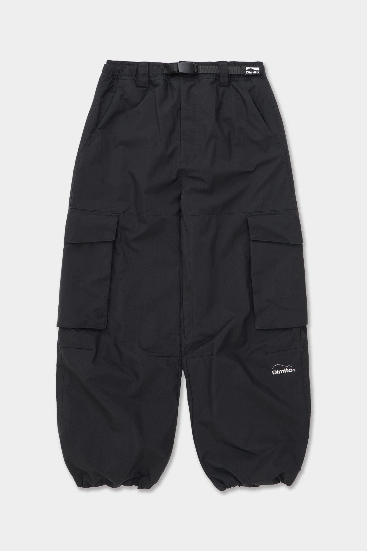 VERT CARGO BIG PANTS BLACK