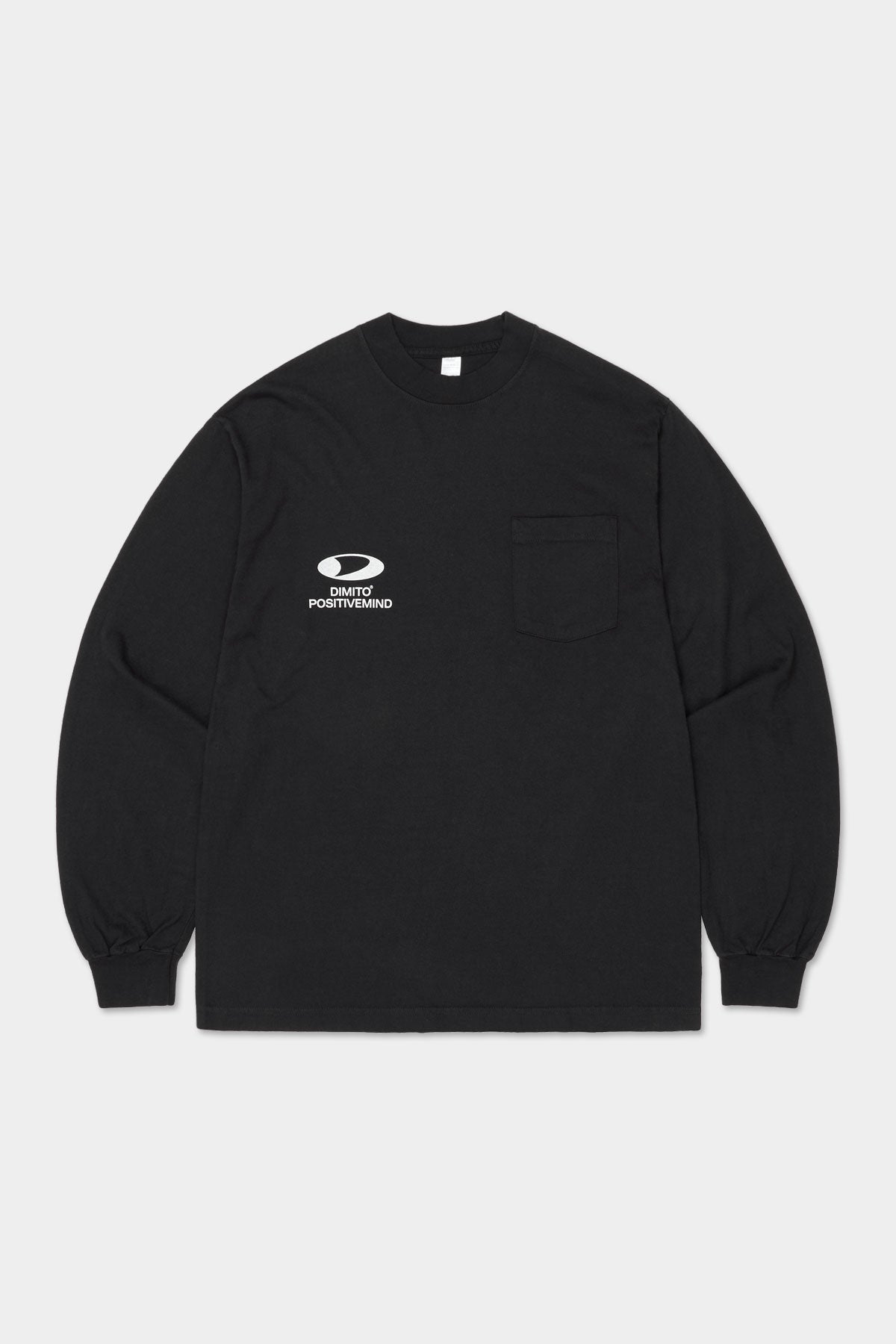 VERT CIRCLE BIG LOGO POCKET LSV GD 6.5OZ TEE BLACK